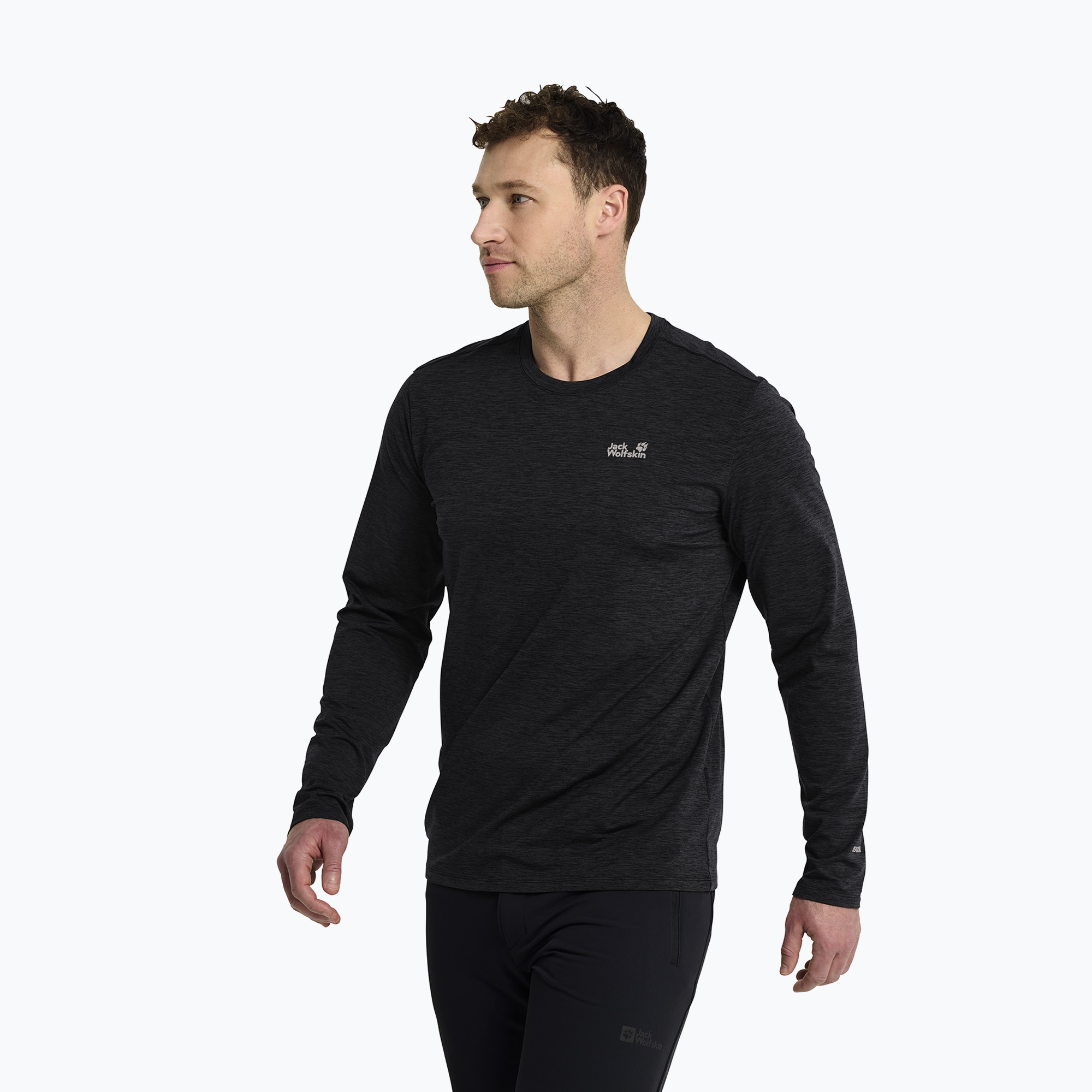 Мъжка трекинг блуза с дълъг ръкав Jack Wolfskin Trail black
