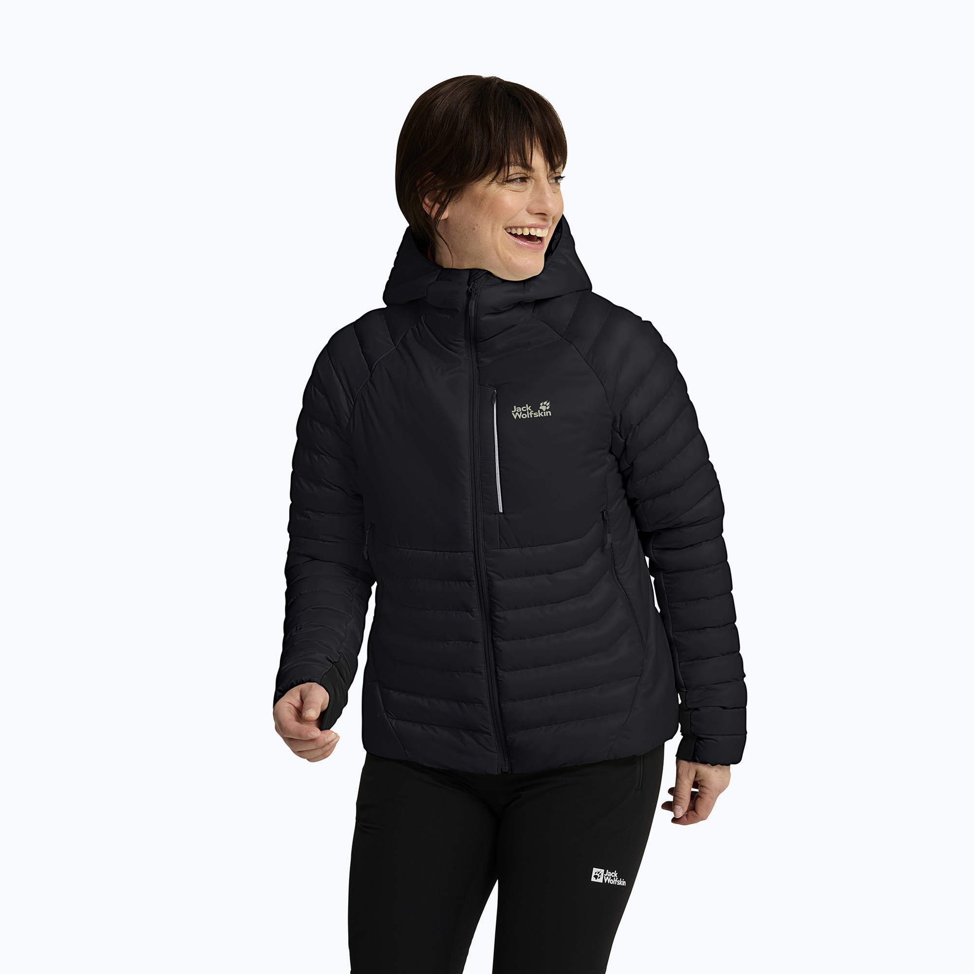 Дамско ватирано яке Jack Wolfskin Routeburn Pro 2 Ins black