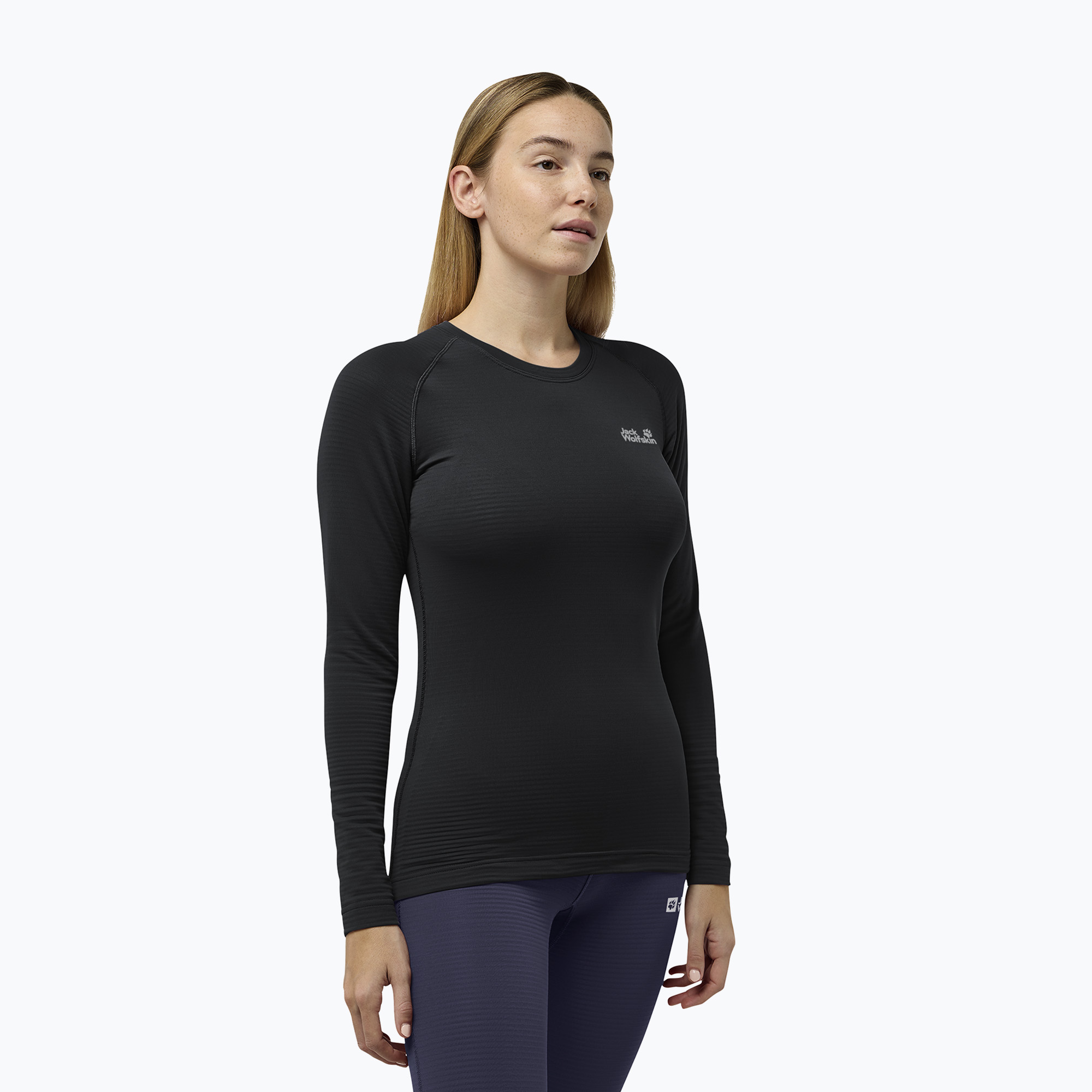 Bluză termoactivă pentru femei Jack Wolfskin Infinite Warm LS black