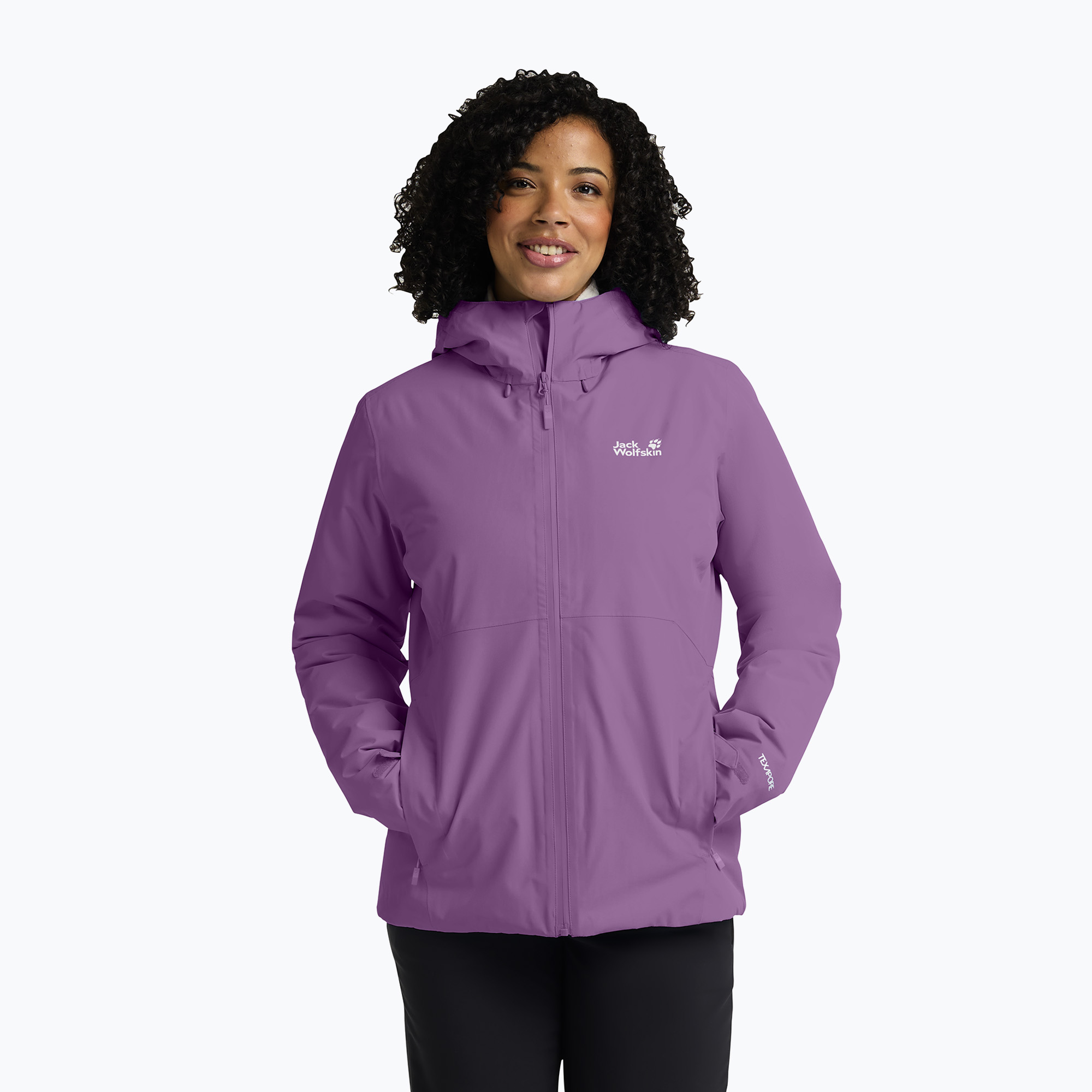 Geacă izolată pentru femei Jack Wolfskin Wisper Ins vivid orchid