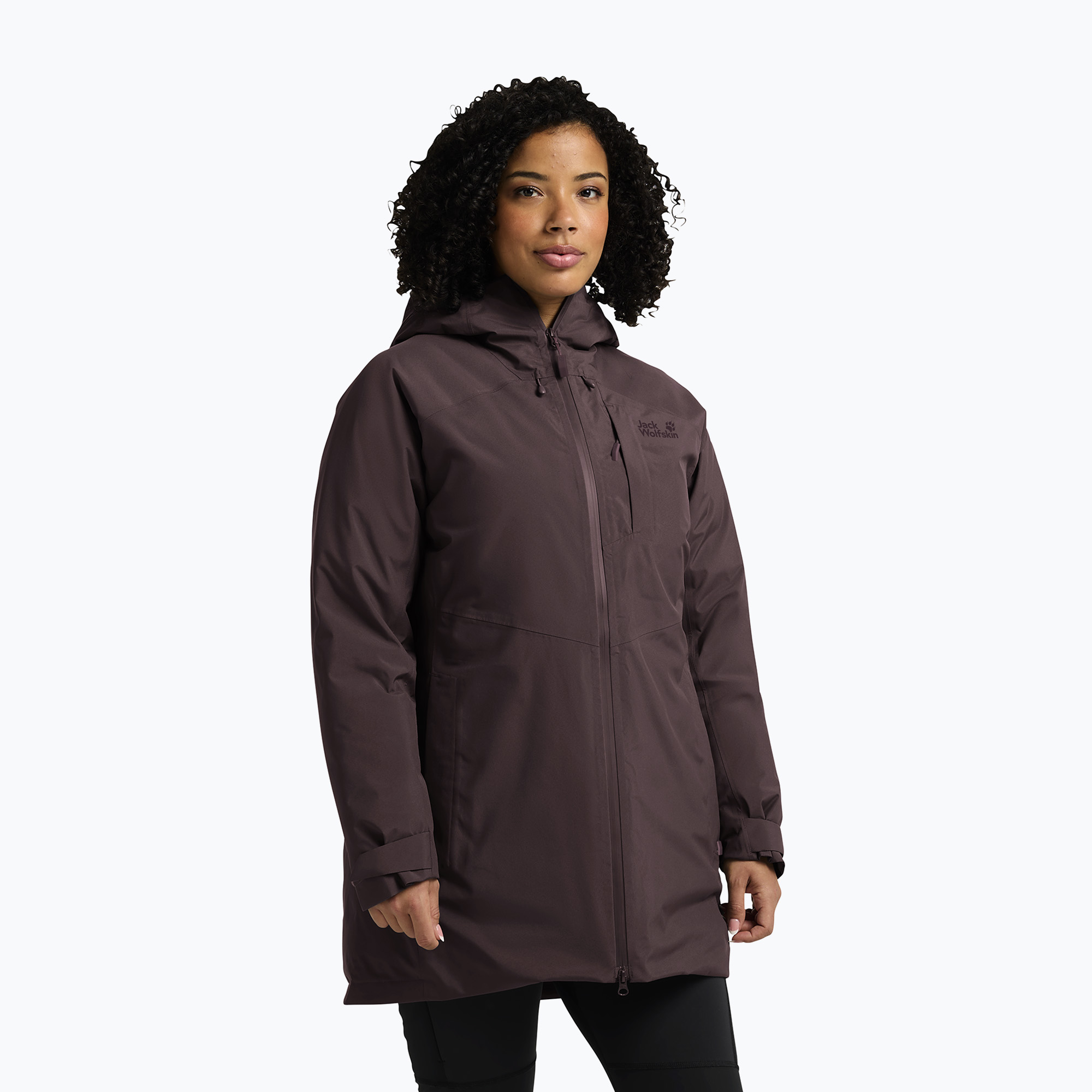 Дамско пухено яке Jack Wolfskin Icecape 2L Down Ins Rds sheer plum