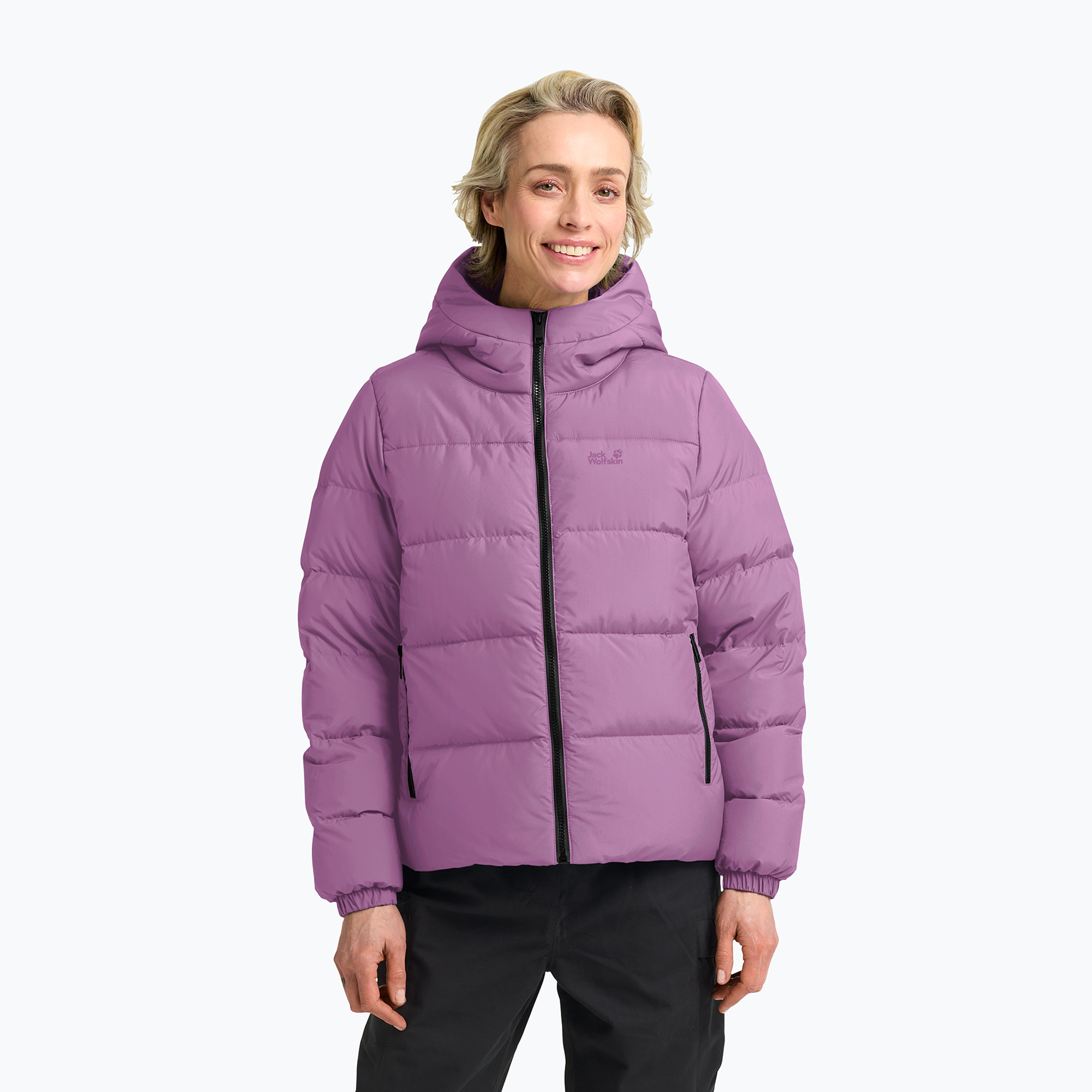 Palton cu puf pentru femei Jack Wolfskin Frozen Palace vivid orchid