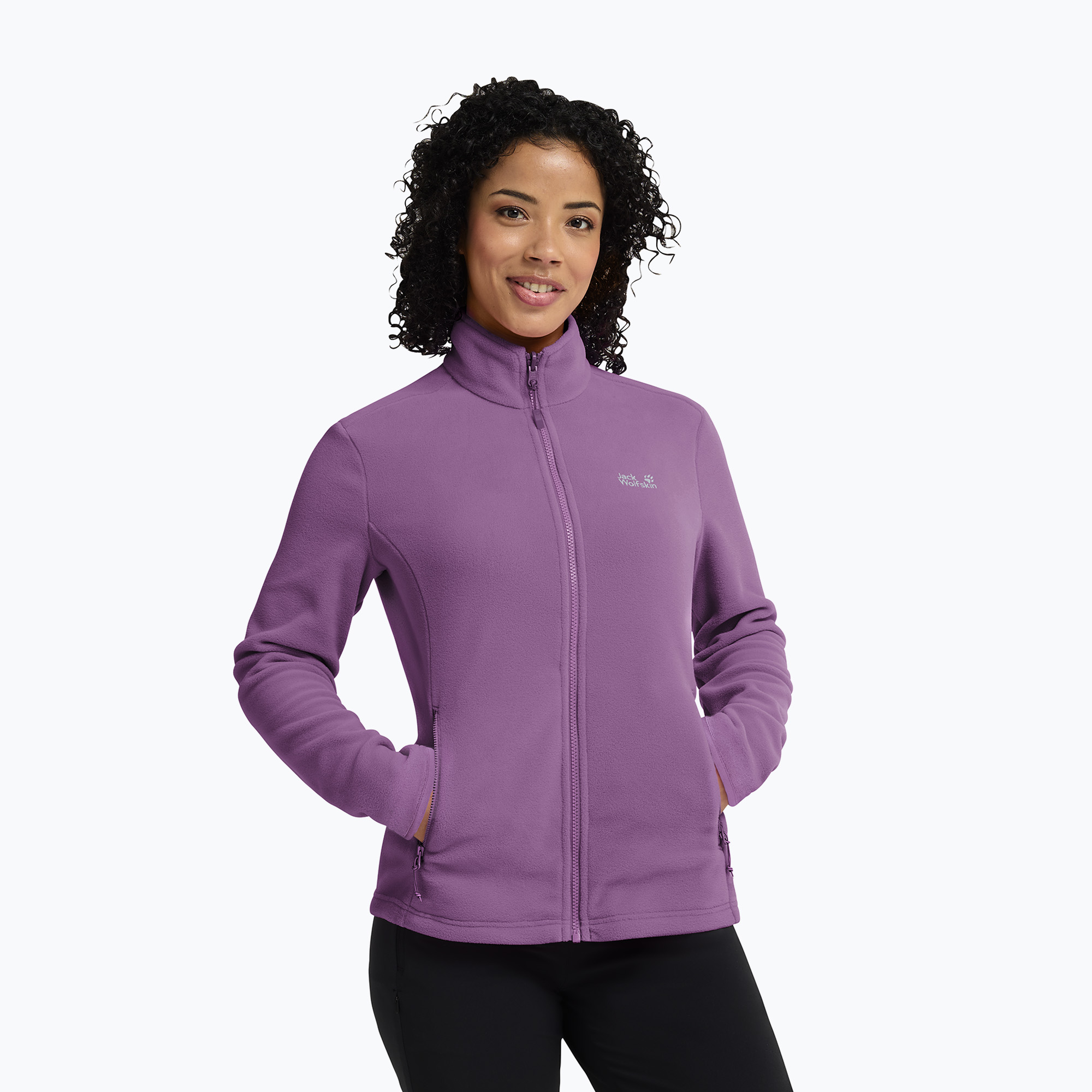 Dámska fleecová mikina Jack Wolfskin Taunus 100 Full Zip vivid orchid