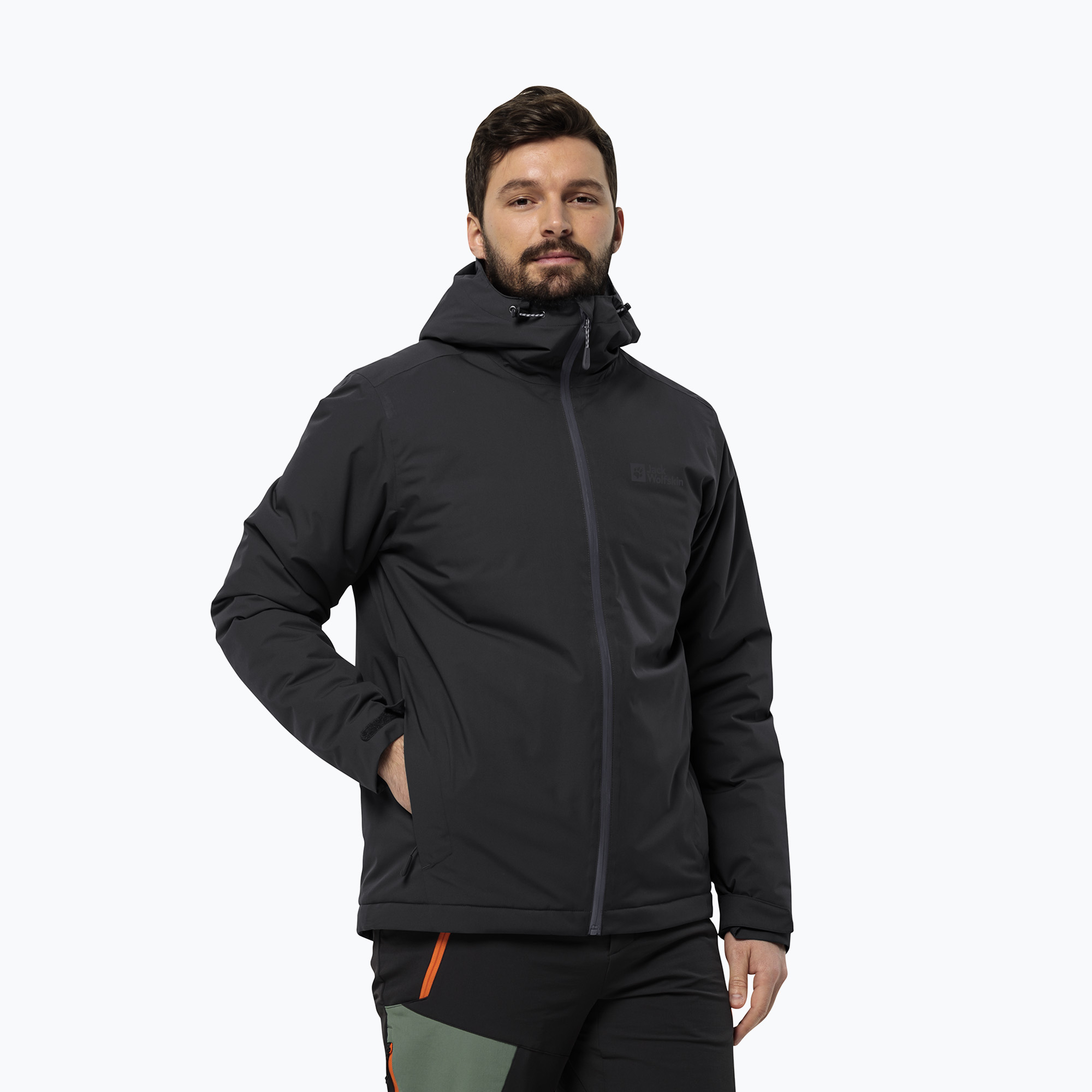 Kurtka przeciwdeszczowa męska Jack Wolfskin Wisper Ins black 
