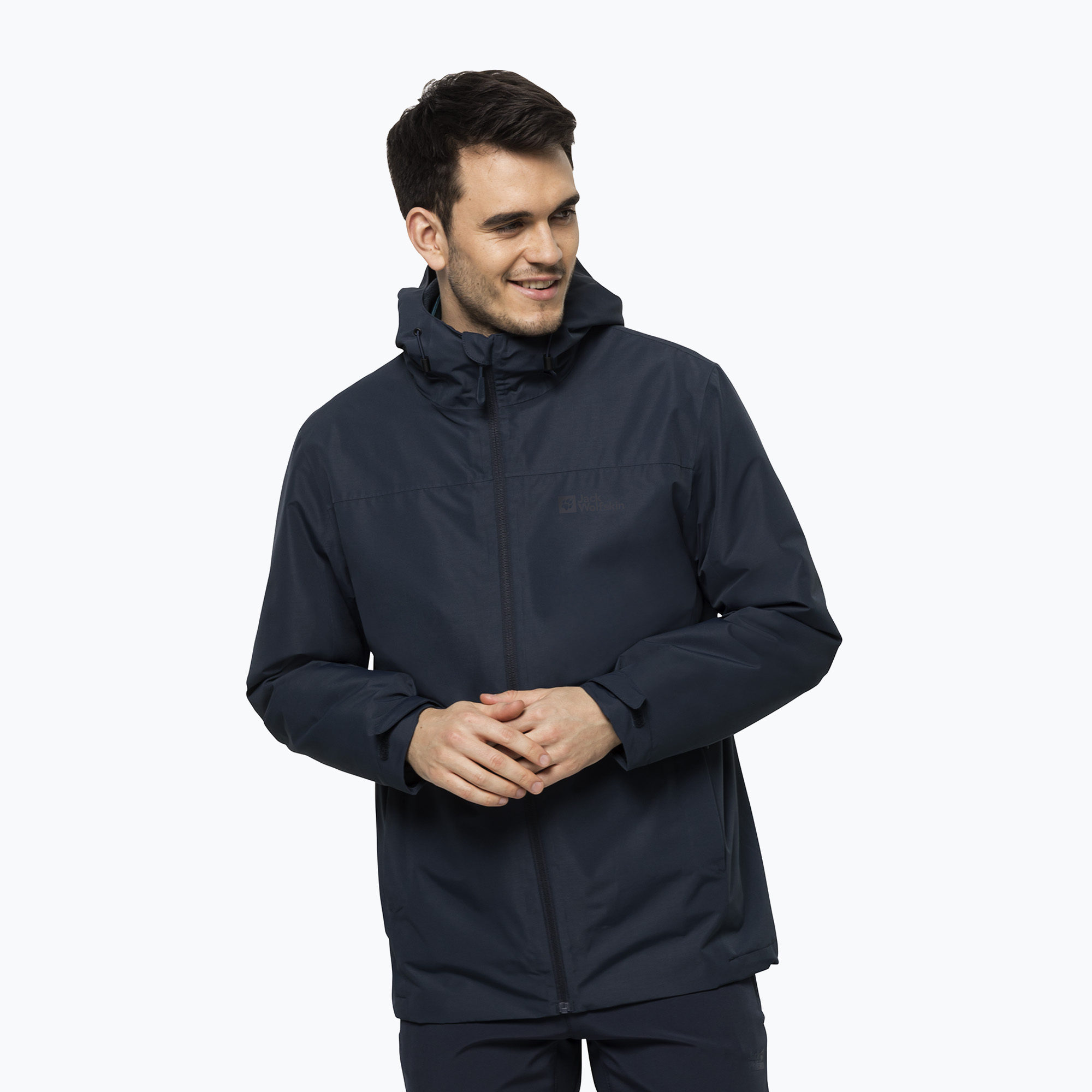 Kurtka 3w1 męska Jack Wolfskin Taubenberg night blue 