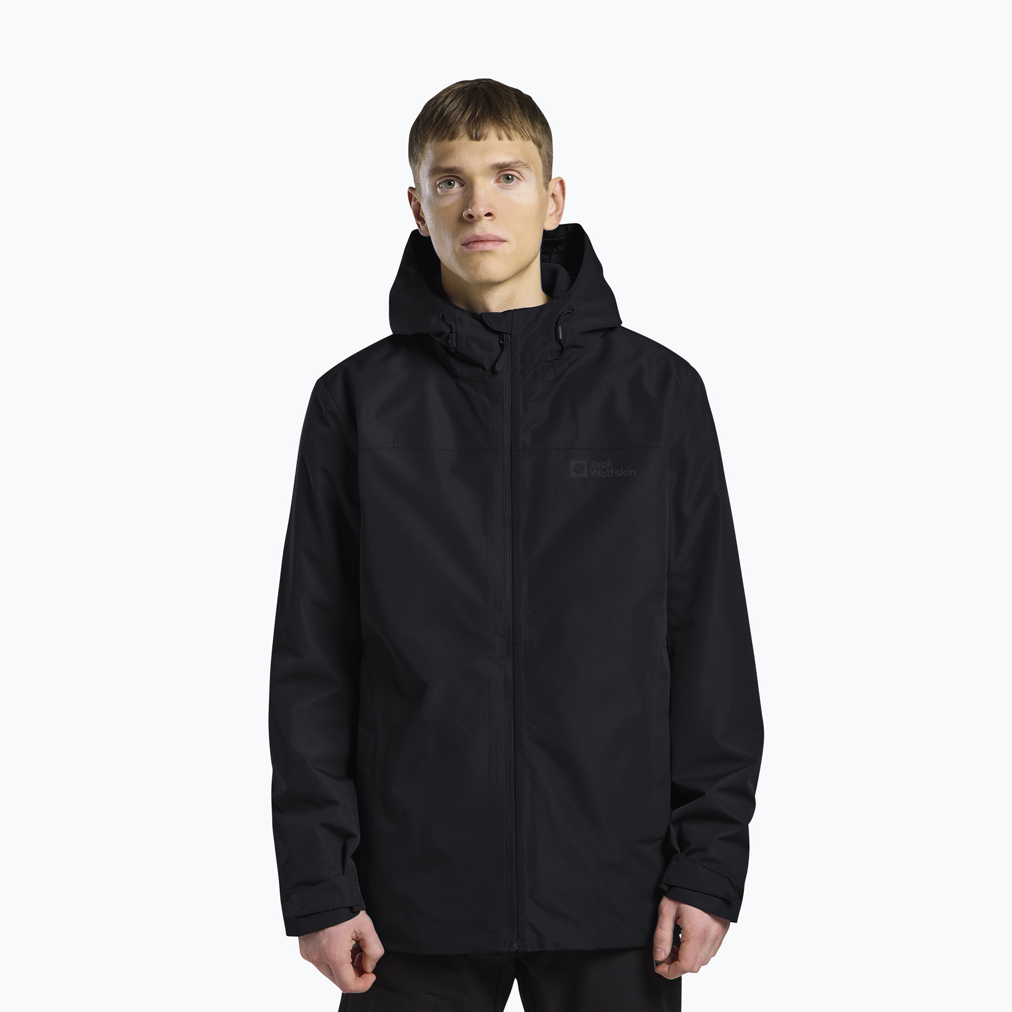 Kurtka 3w1 męska Jack Wolfskin Taubenberg 3In1 black 