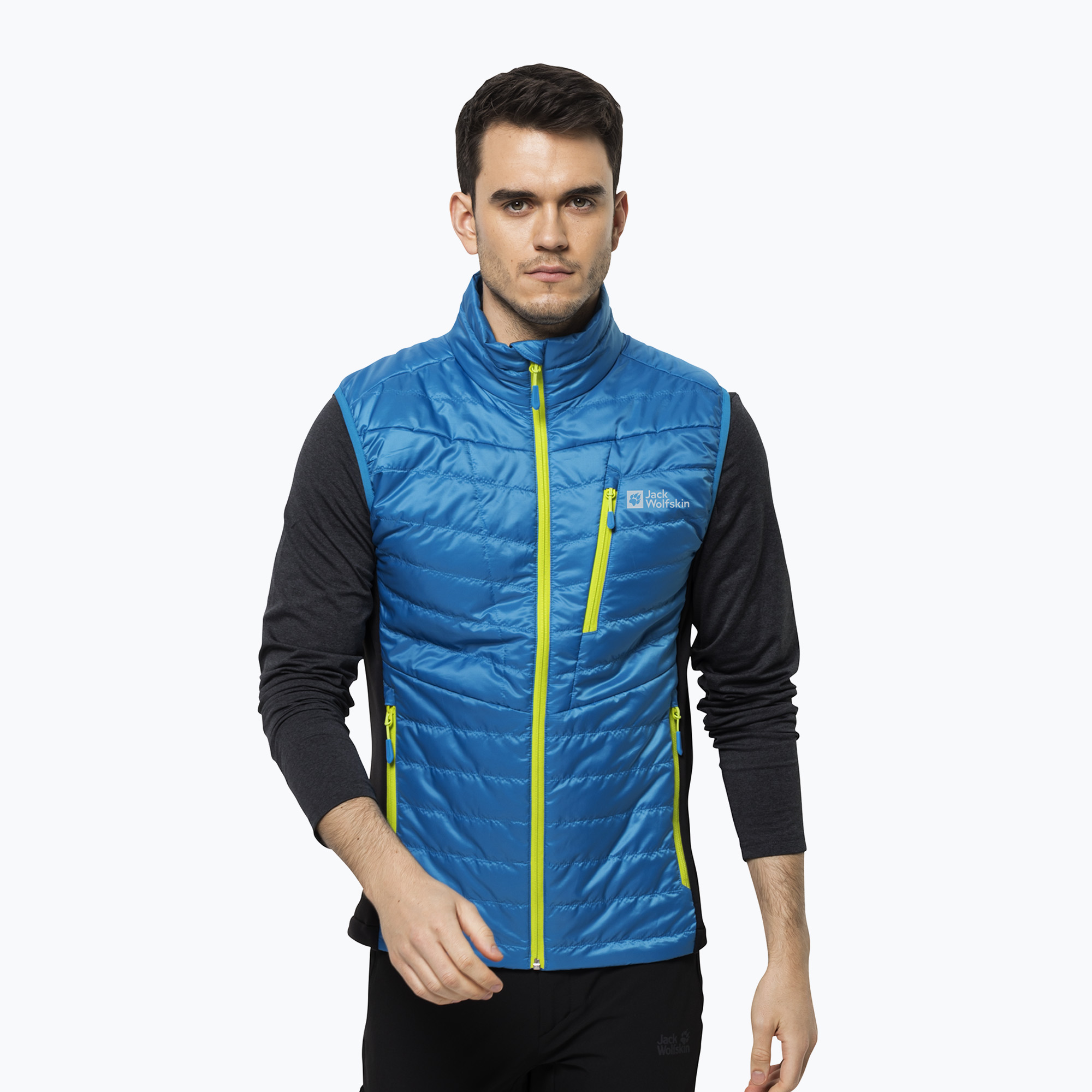 Bezrękawnik trekkingowy męski Jack Wolfskin Routeburn Pro Ins blue pacific 