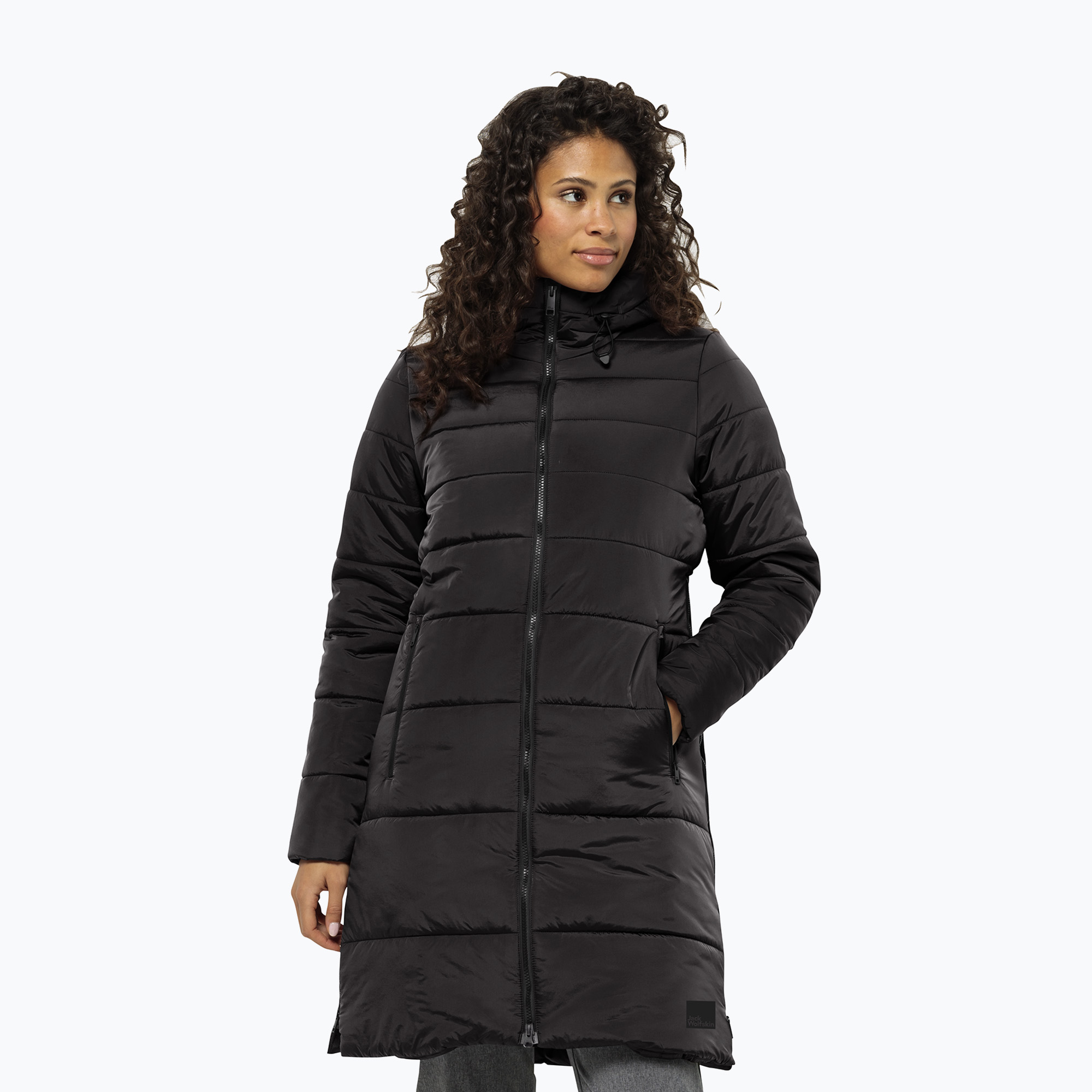 Płaszcz puchowy damski Jack Wolfskin Eisbach phantom 