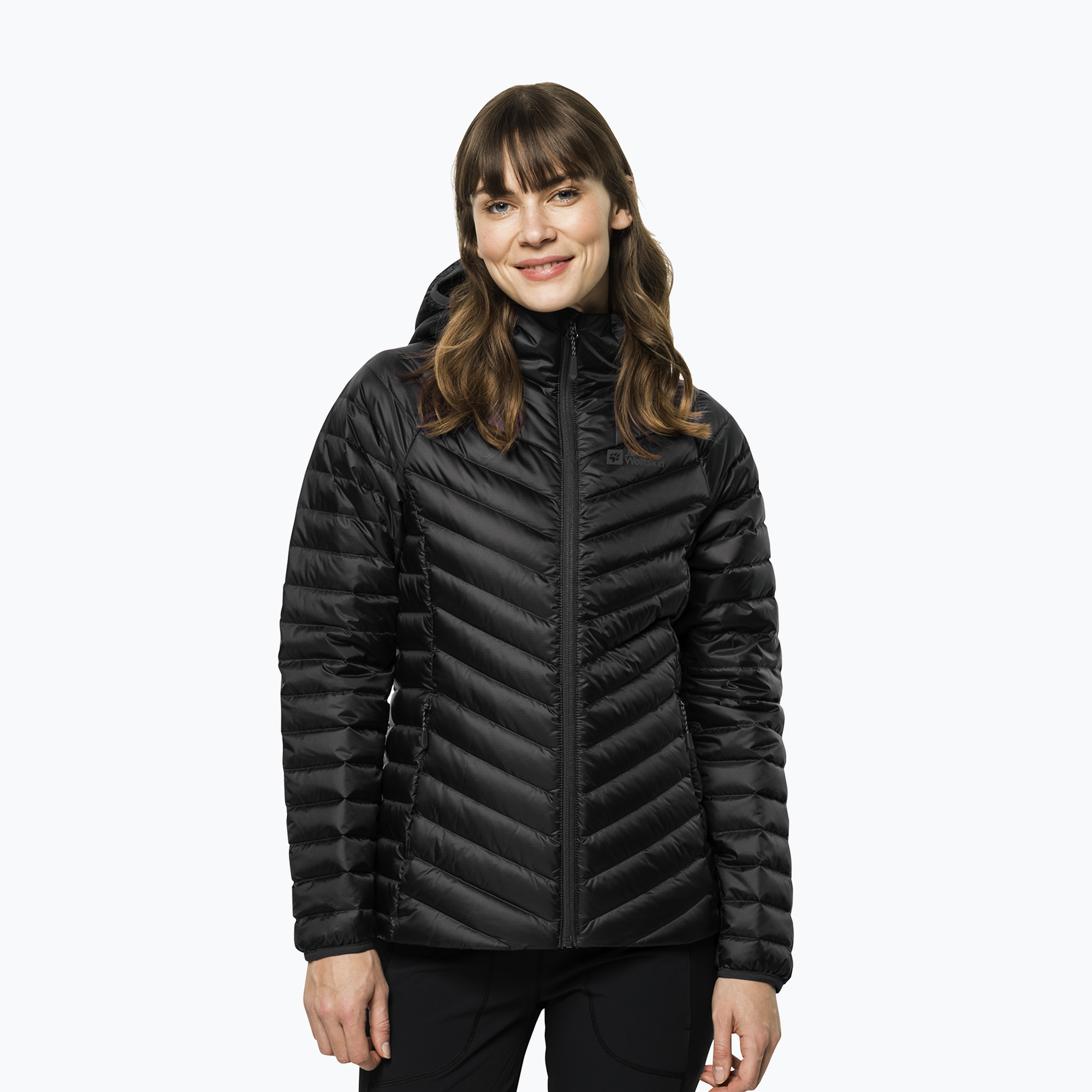 Kurtka puchowa damska Jack Wolfskin Passamani Down Hoody black 