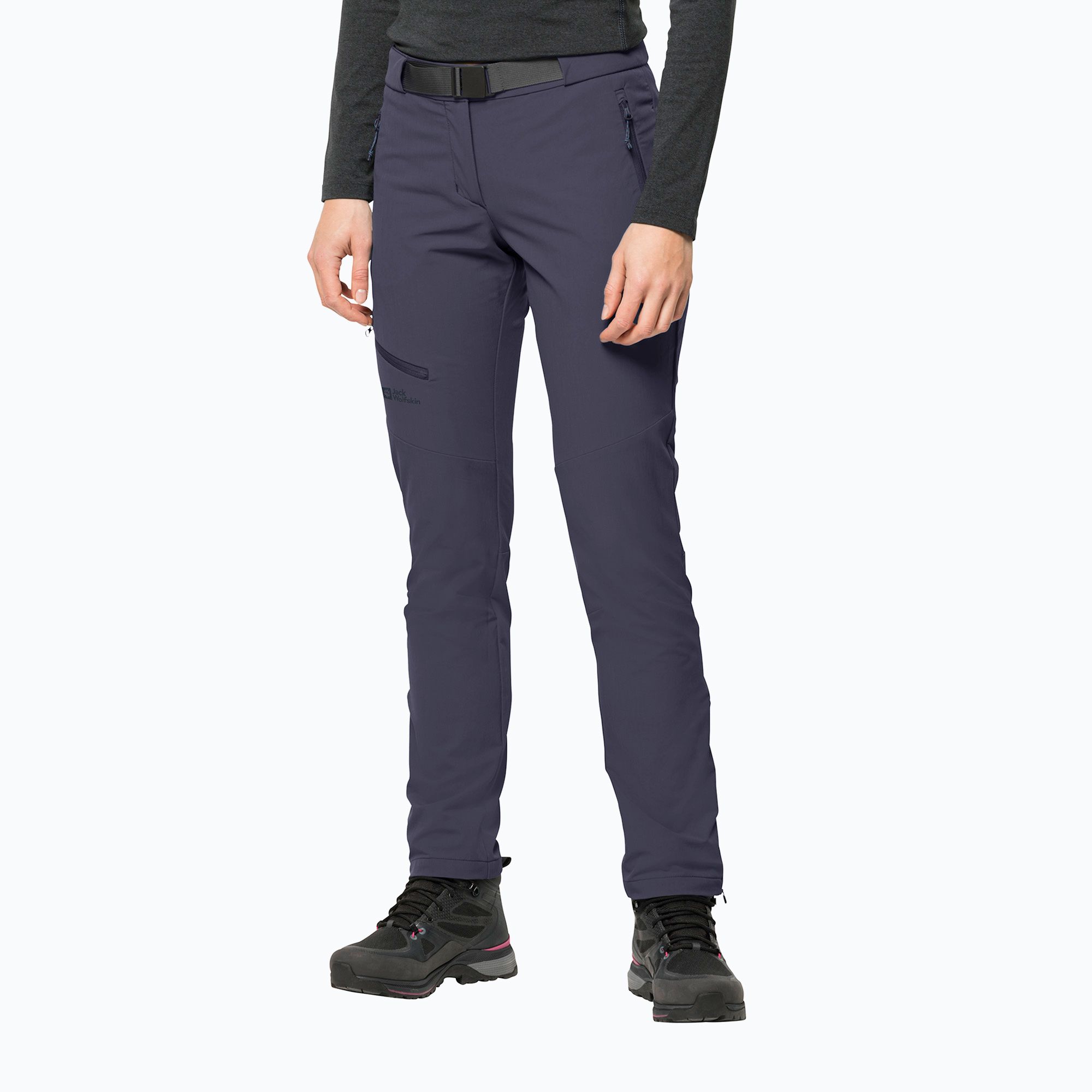 Spodnie softshell damskie Jack Wolfskin Holdsteig graphite 