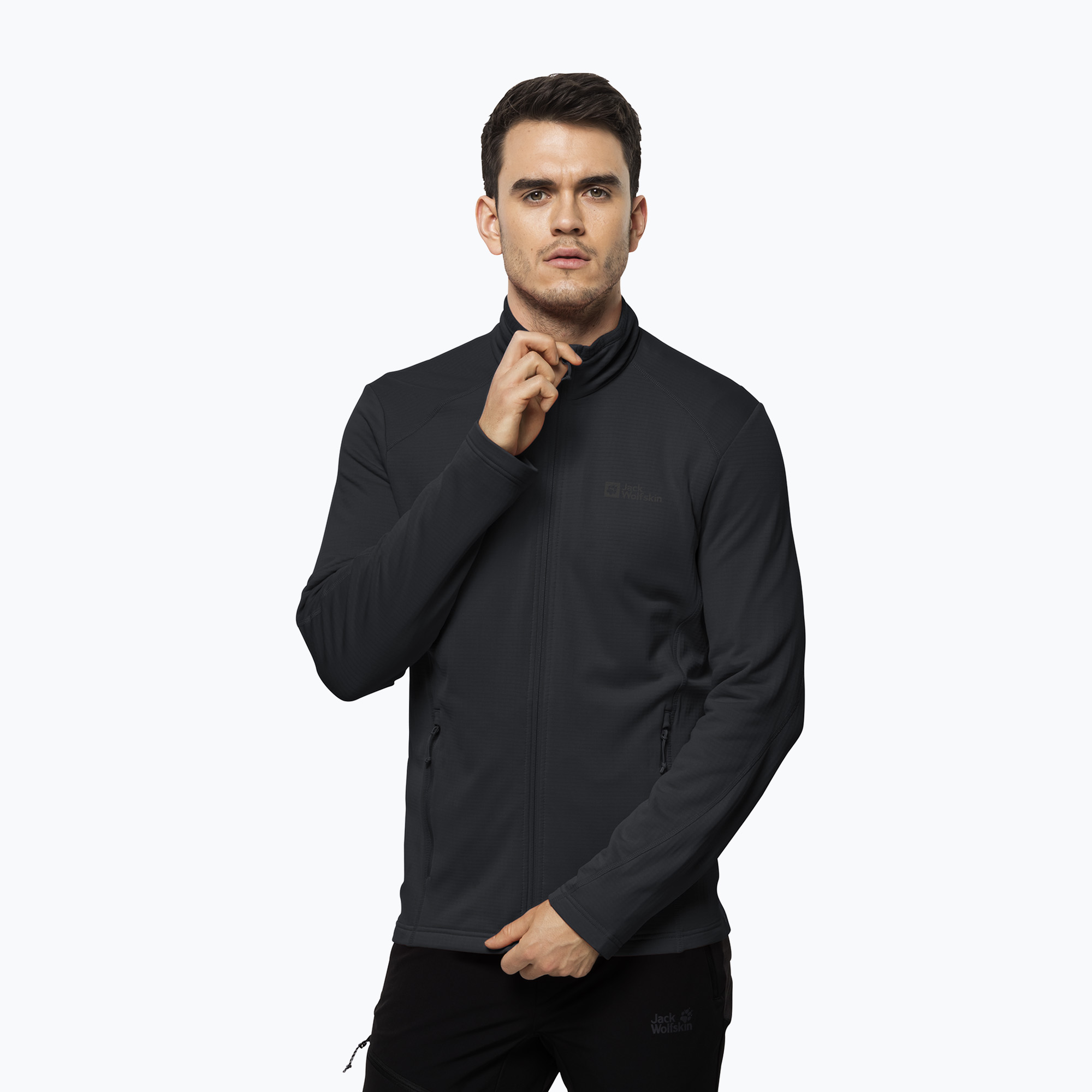 Bluza trekkingowa męska Jack Wolfskin Kolbenberg FZ phantom 