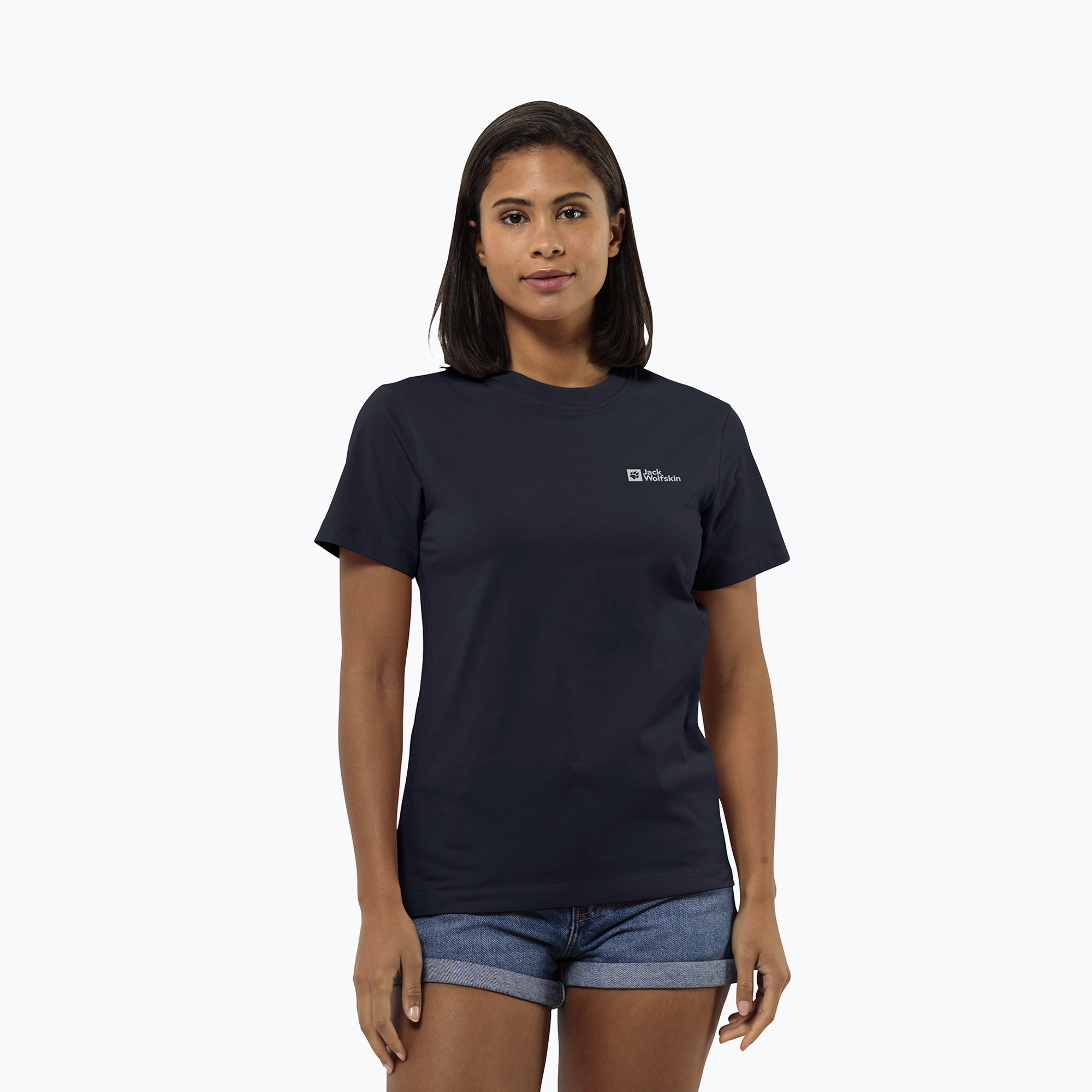 Koszulka damska Jack Wolfskin Essential night blue 
