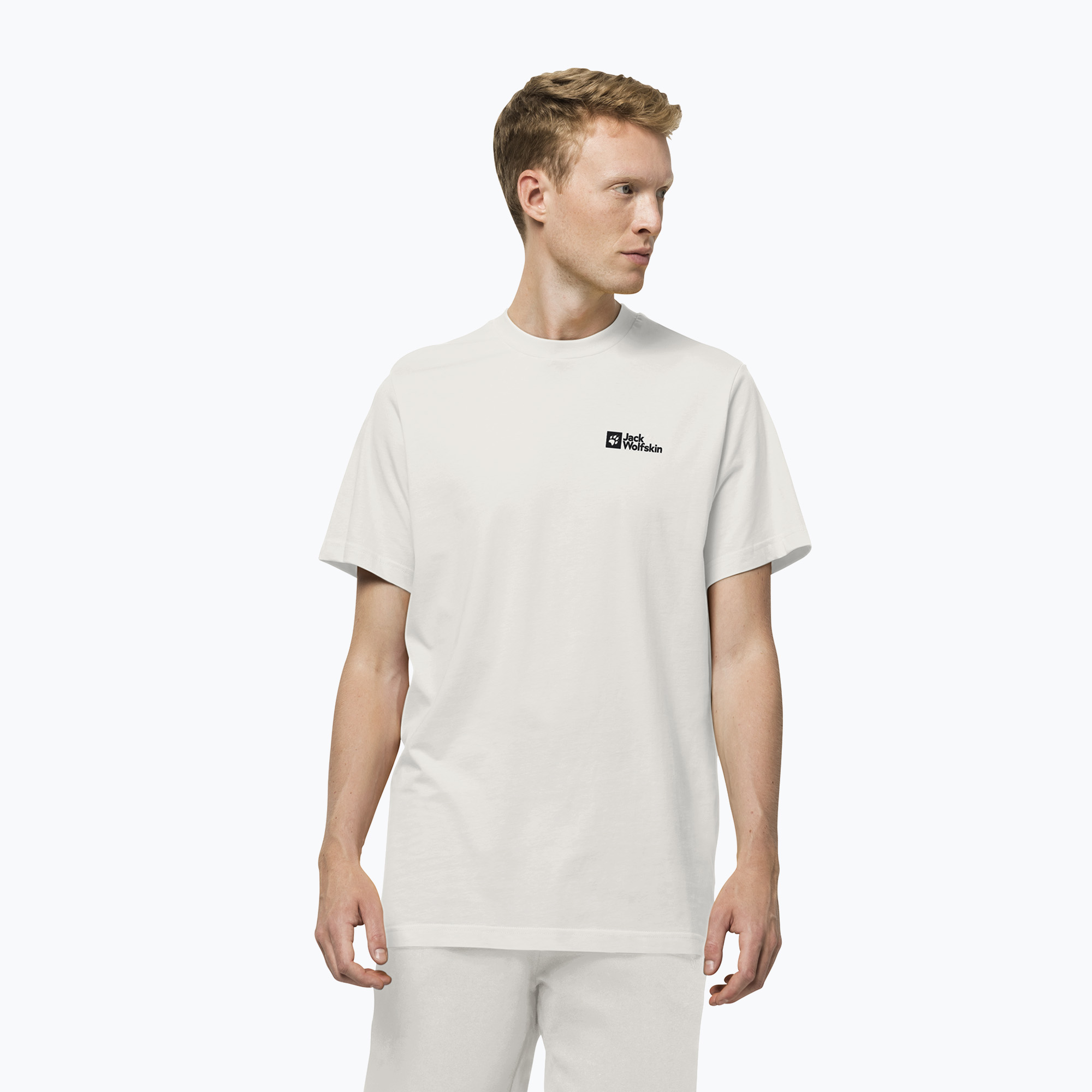 Koszulka męska Jack Wolfskin Essential white 