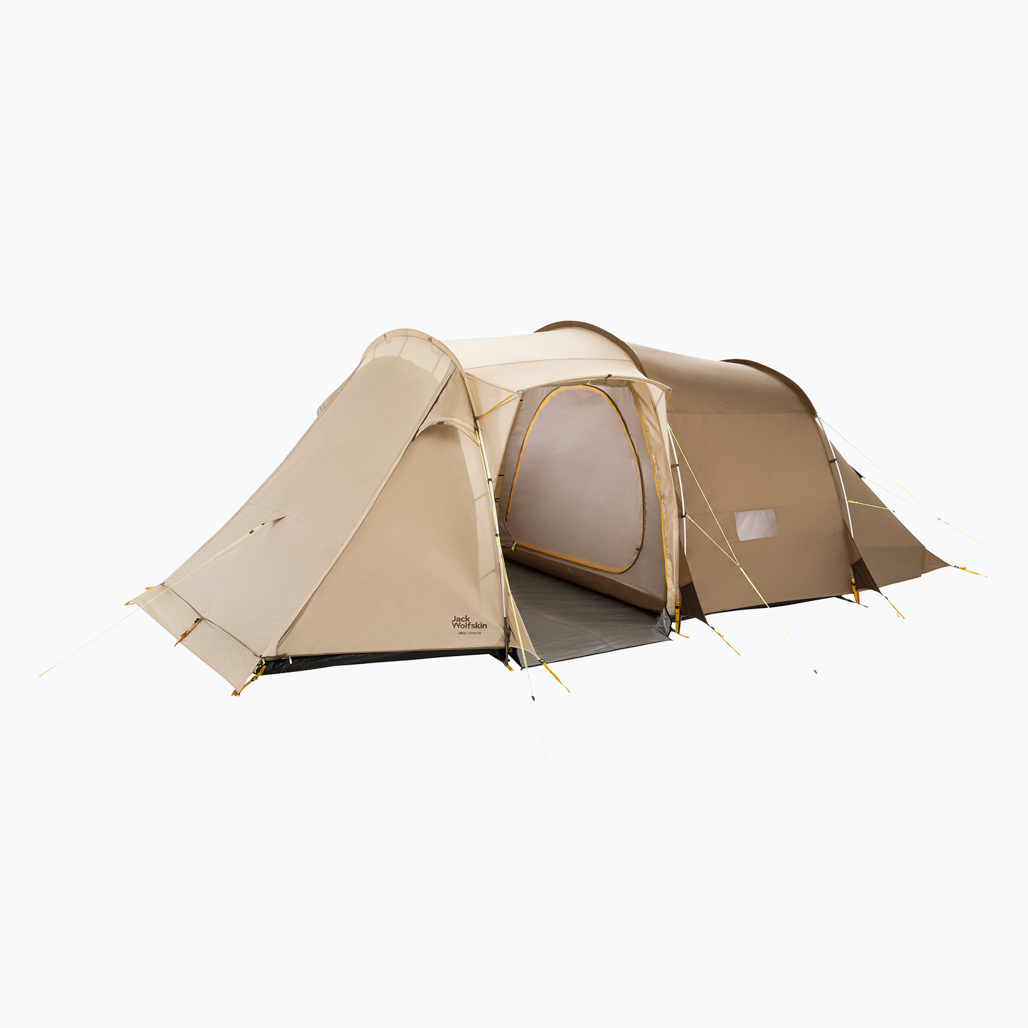Палатка за къмпинг 6-местна Jack Wolfskin Great Divide RT white pepper