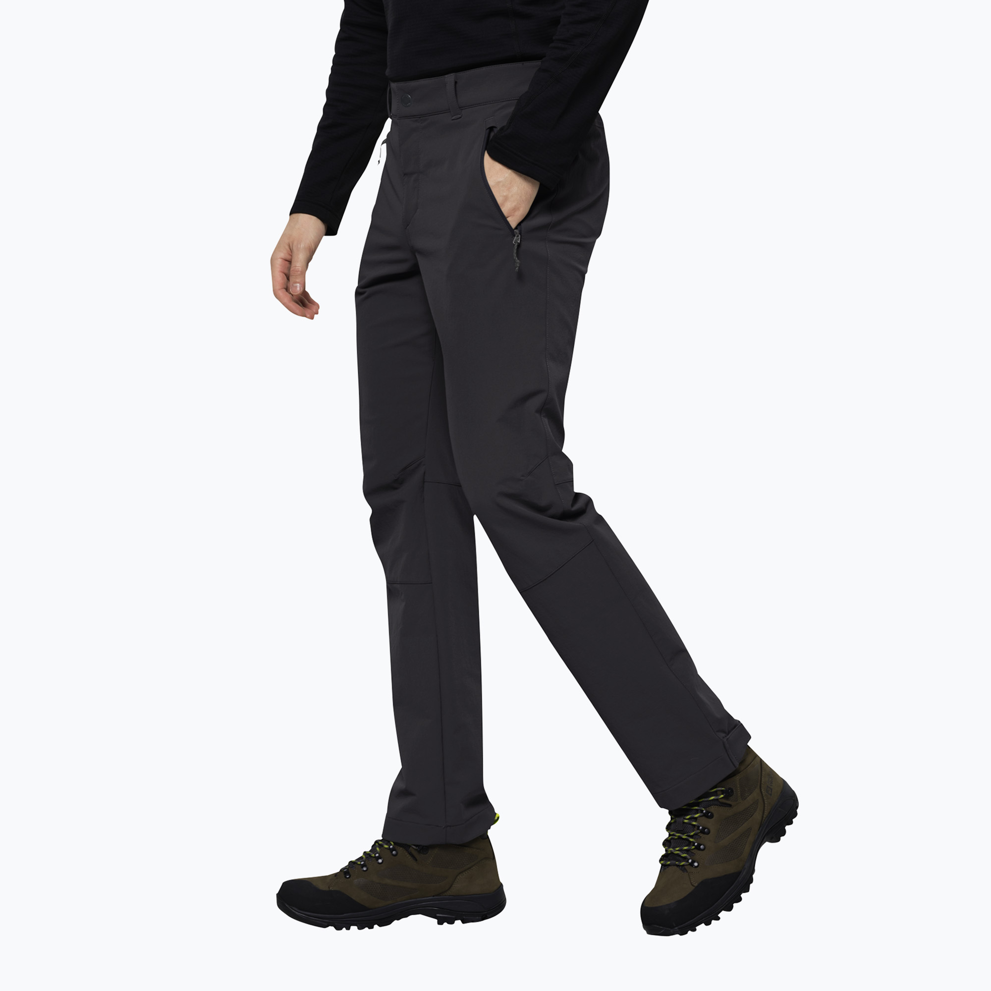 Spodnie softshell męskie Jack Wolfskin Activate XT phantom 
