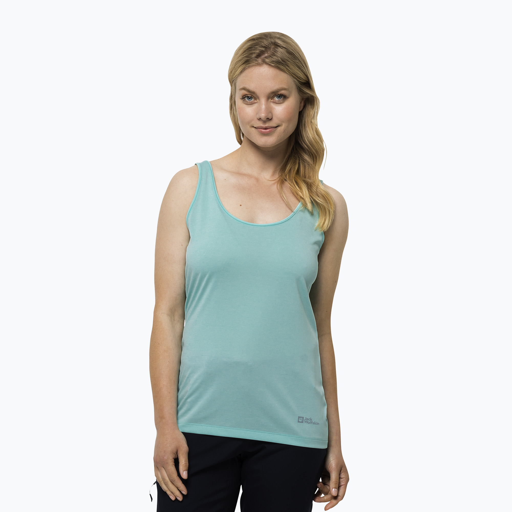 Maglietta da trekking Jack Wolfskin da donna Pack & Go Tank fresh ice