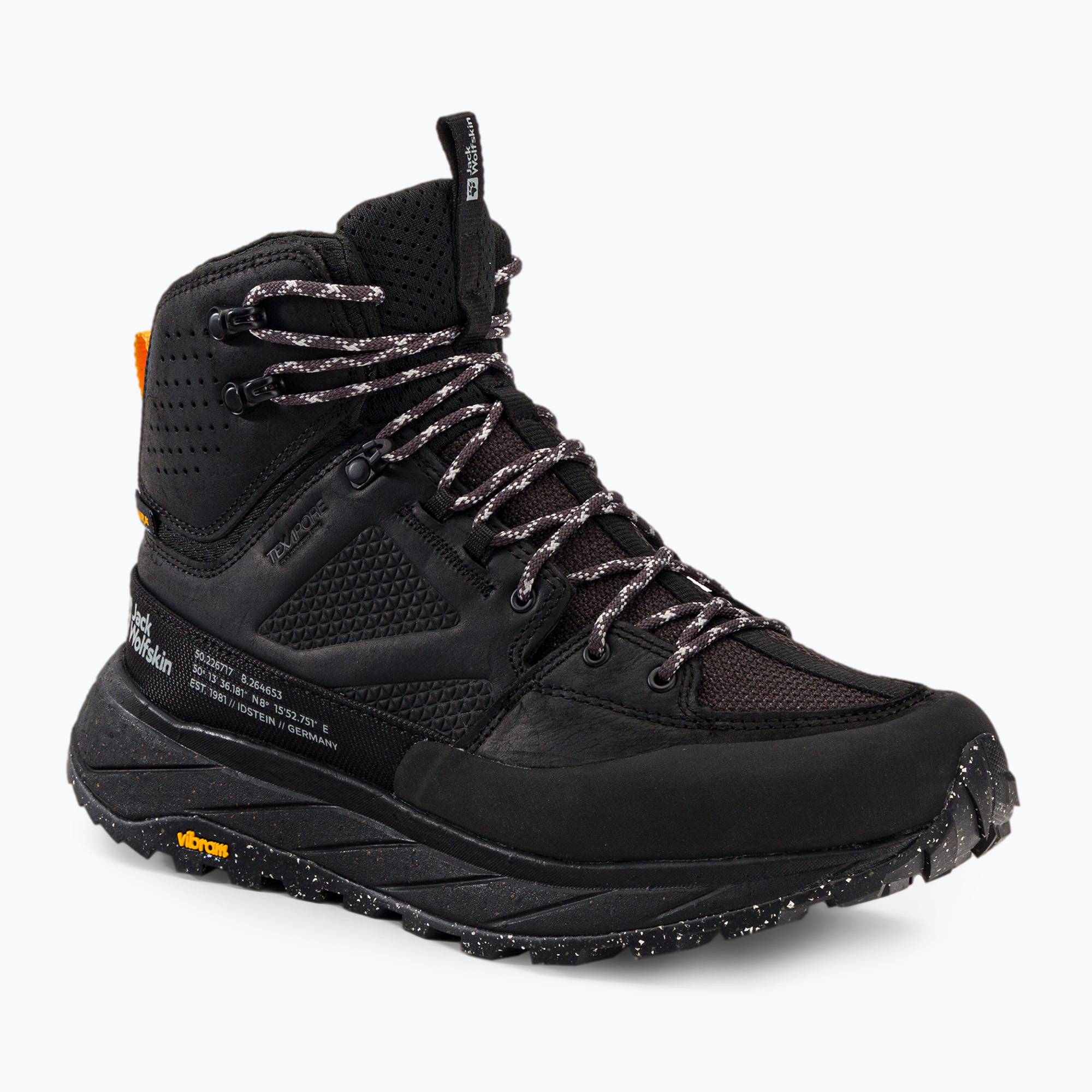 Buty trekkingowe męskie Jack Wolfskin Terraquest Texapore Mid black 