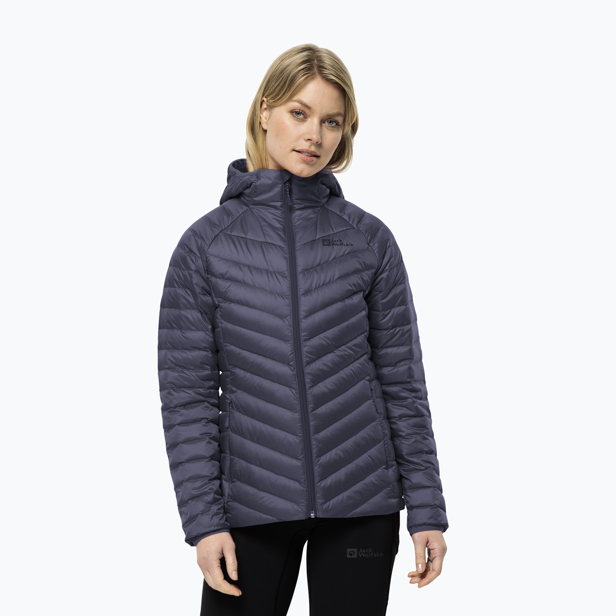 Kurtka puchowa damska Jack Wolfskin Passamani Down Hoody dolphin 