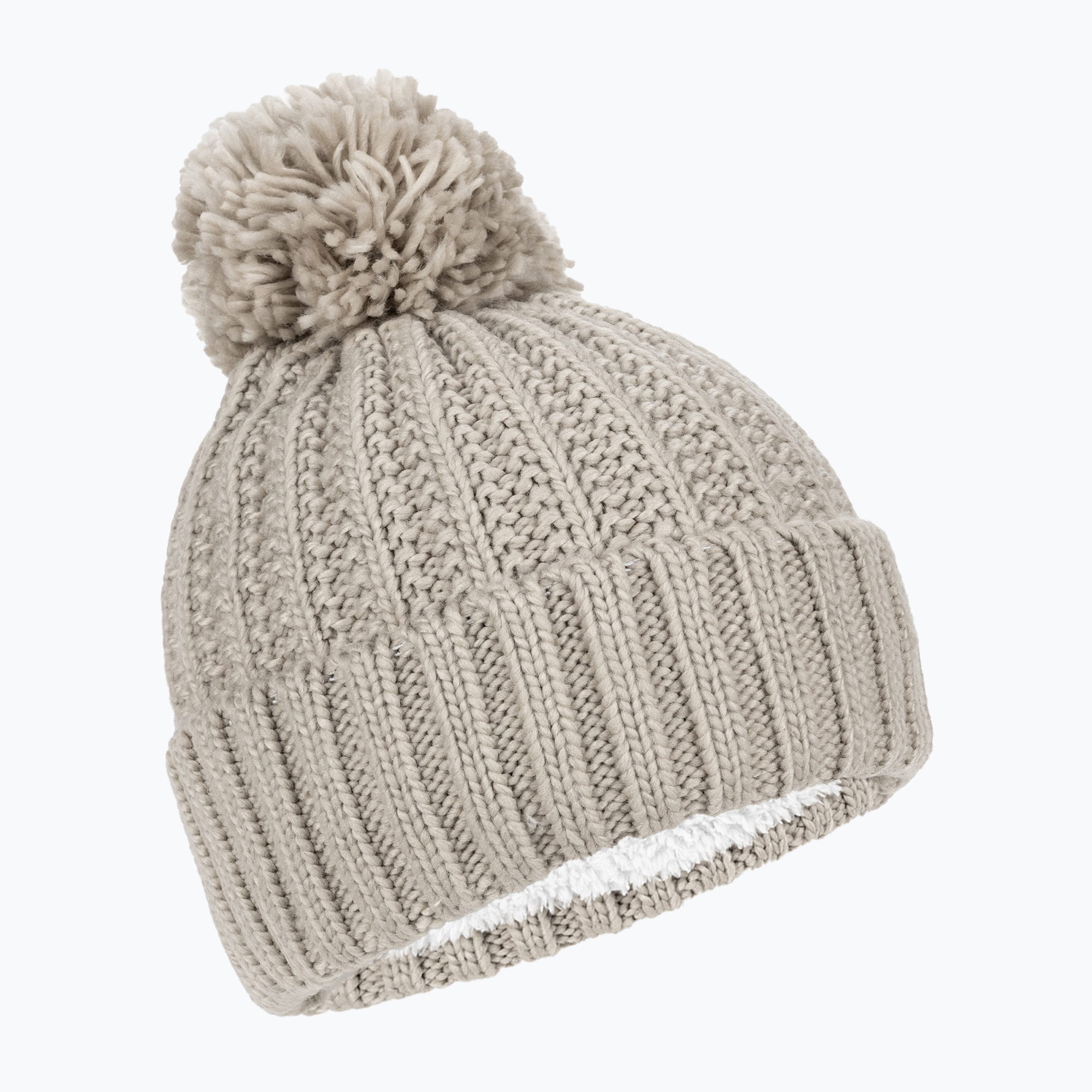 Czapka zimowa damska Jack Wolfskin Highloft Knit dusty grey 