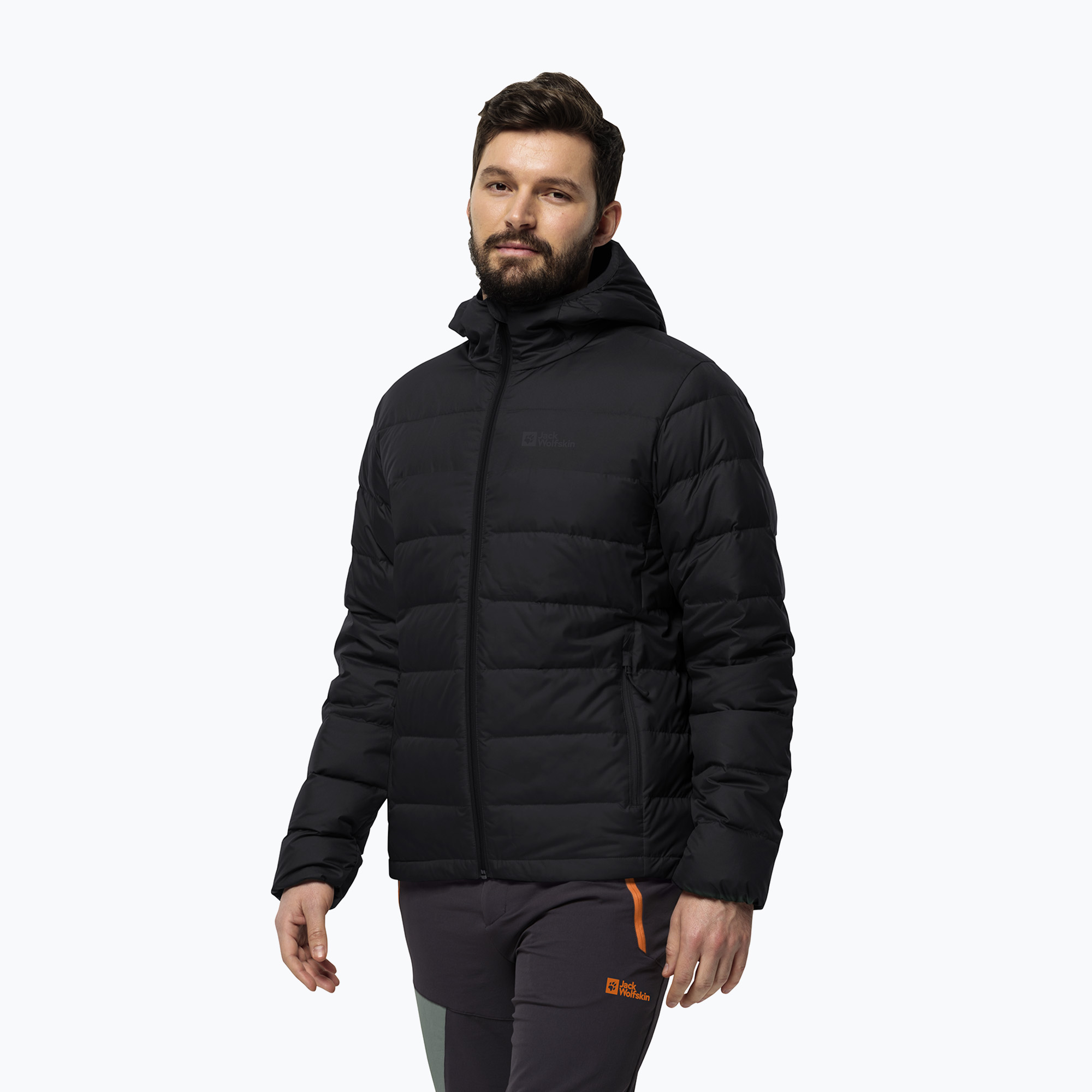Kurtka puchowa męska Jack Wolfskin Ather Down Hoody black 