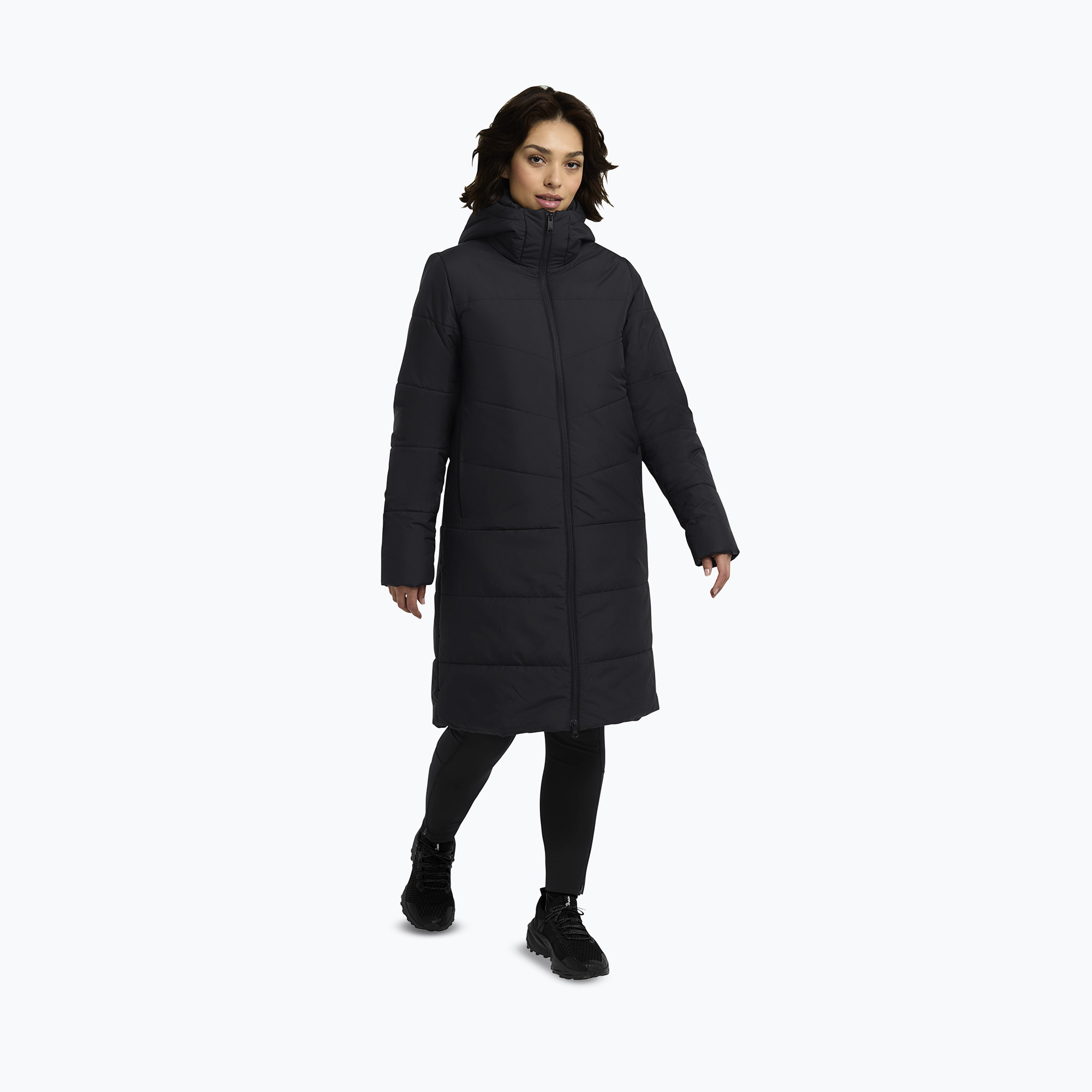 Płaszcz puchowy damski Jack Wolfskin Deutzer Coat black 