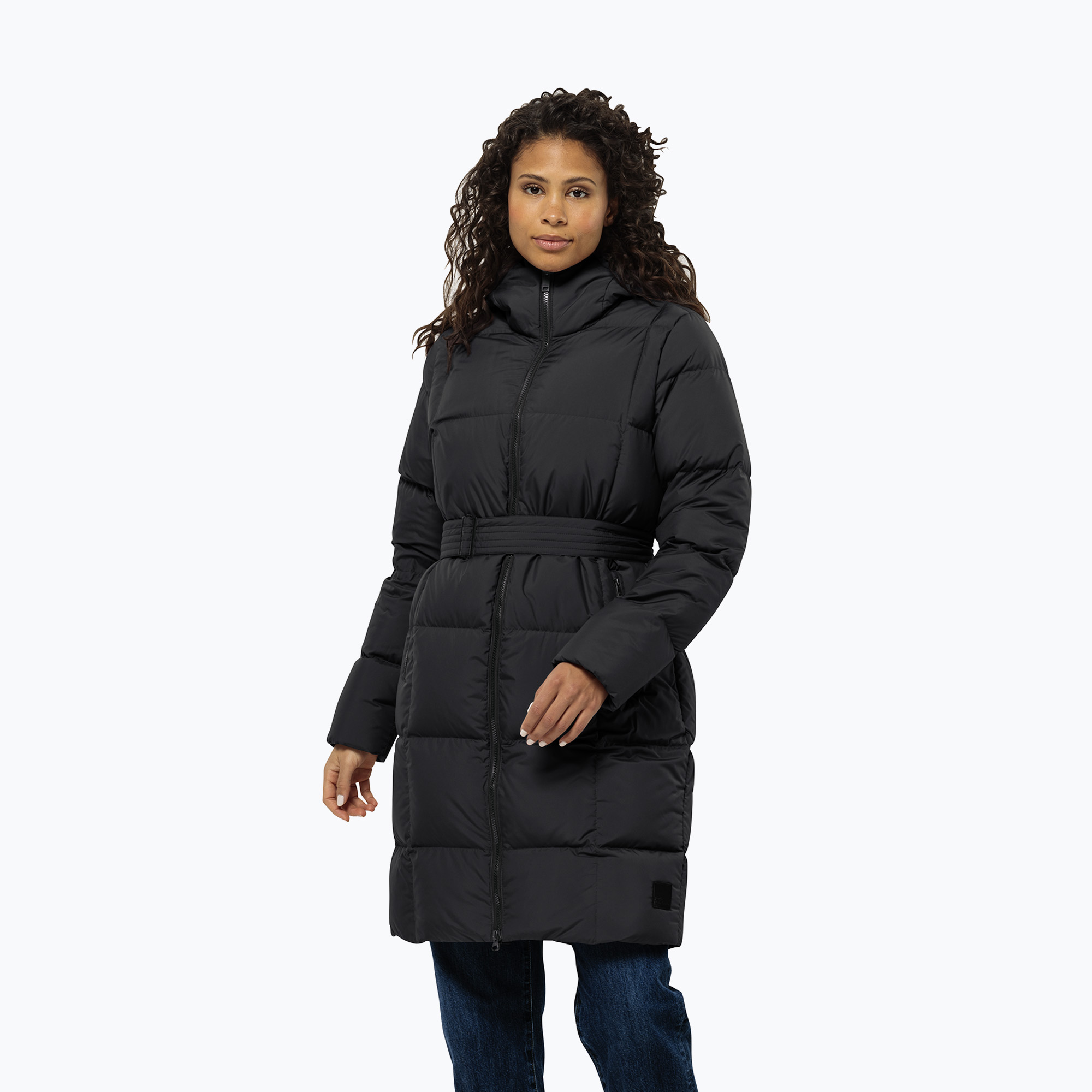 Płaszcz puchowy damski Jack Wolfskin Frozen Lake black 