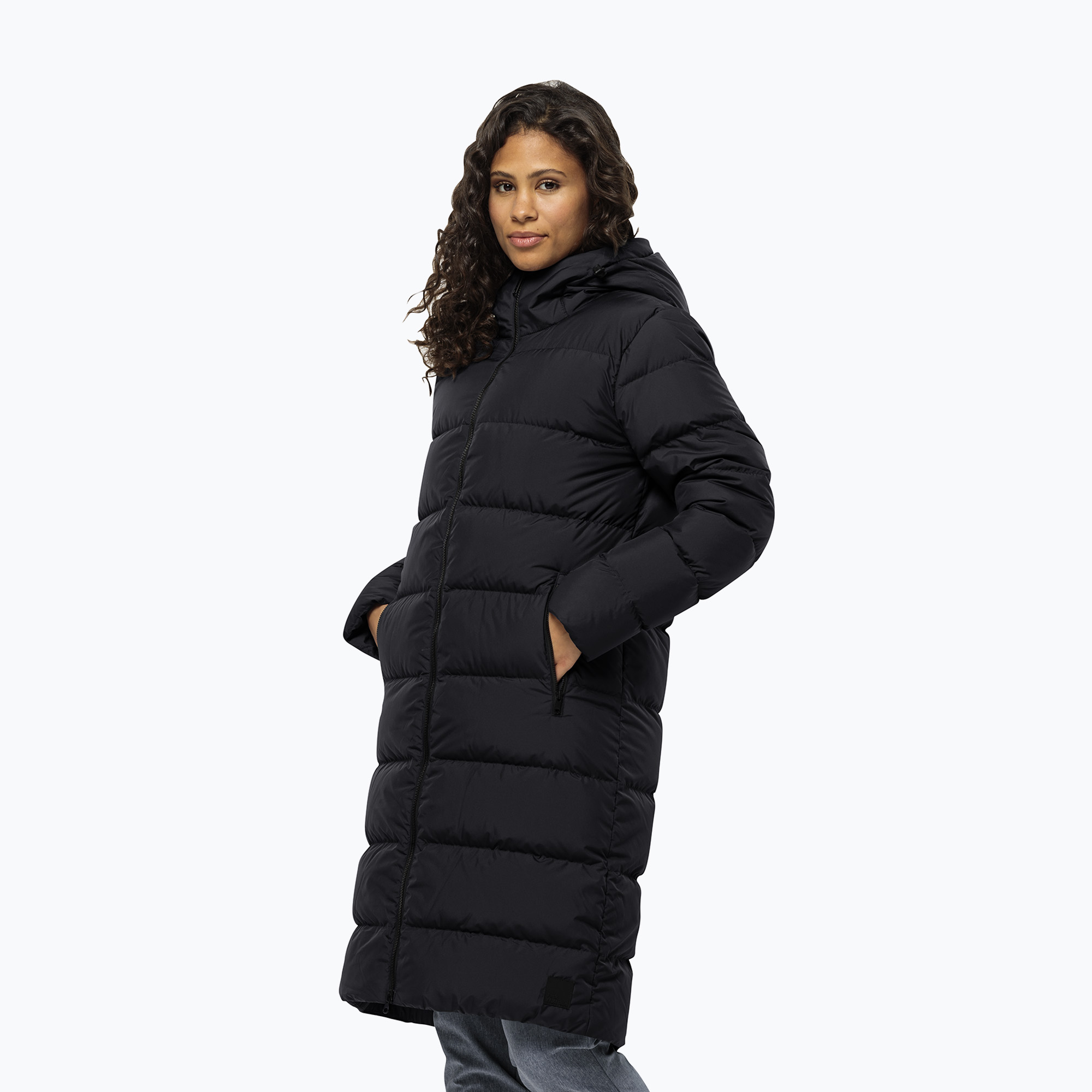 Płaszcz puchowy damski Jack Wolfskin Frozen Palace black 