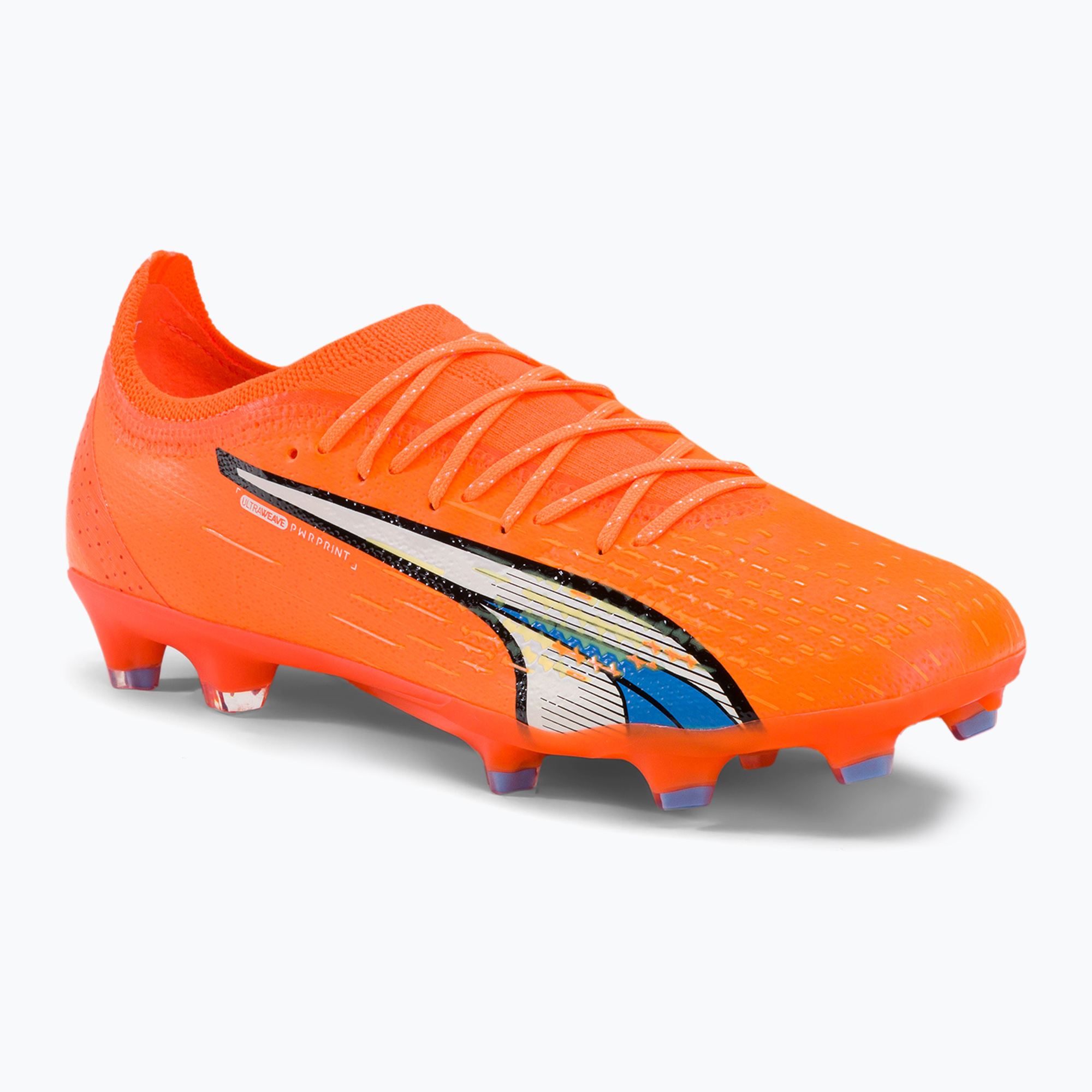 Buty piłkarskie męskie PUMA Ultra Ultimate FG/AG ultra orange/puma white/blue glimmer 