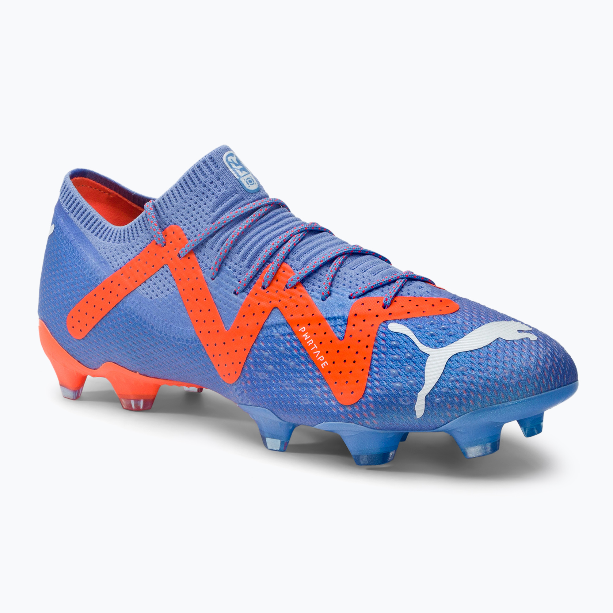 Buty piłkarskie męskie PUMA Future Ultimate Low FG/AG blue glimmer/puma white/ultra orange 