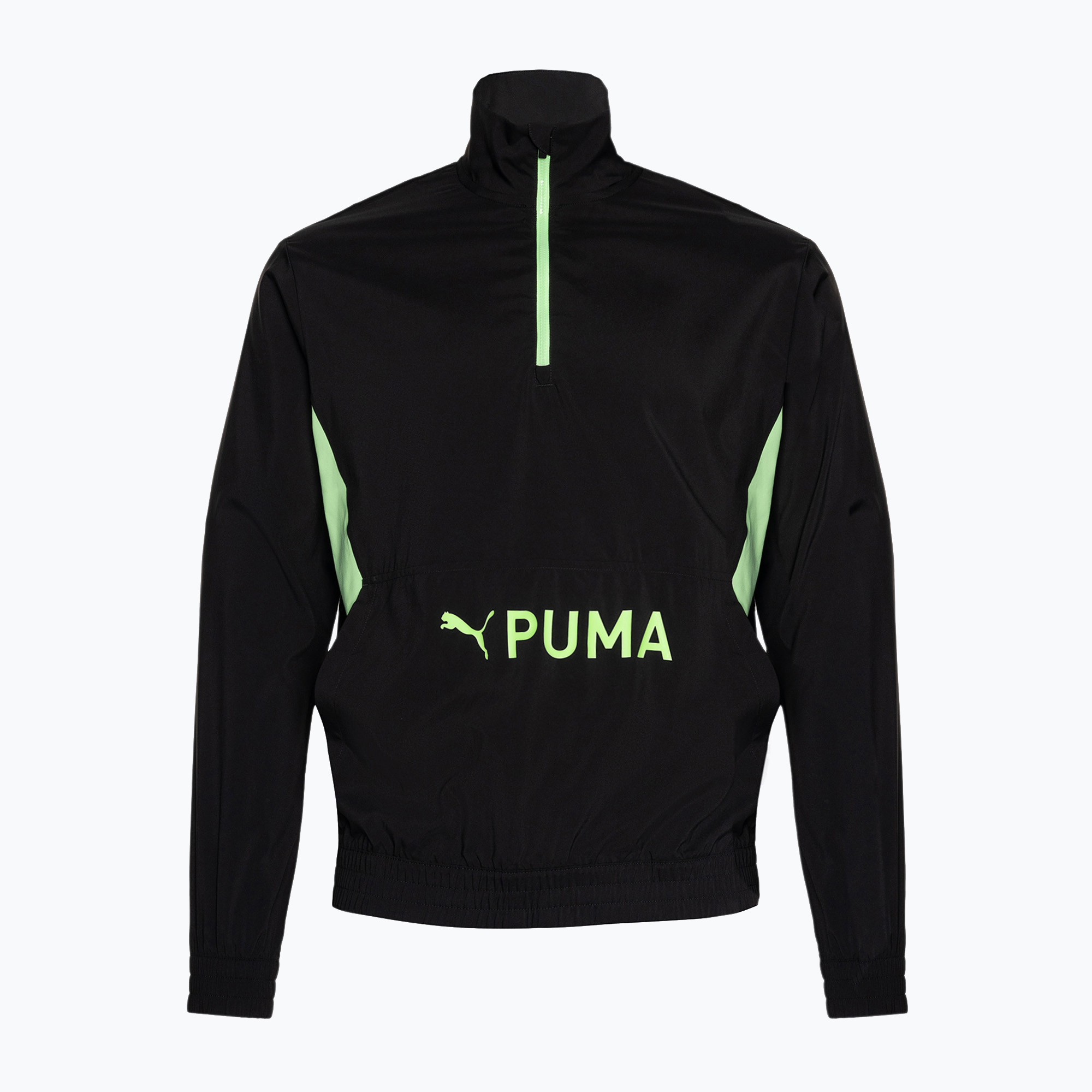 Bluza męska PUMA Fit Heritage Woven 1/2 Zip puma black/fizzy lime 
