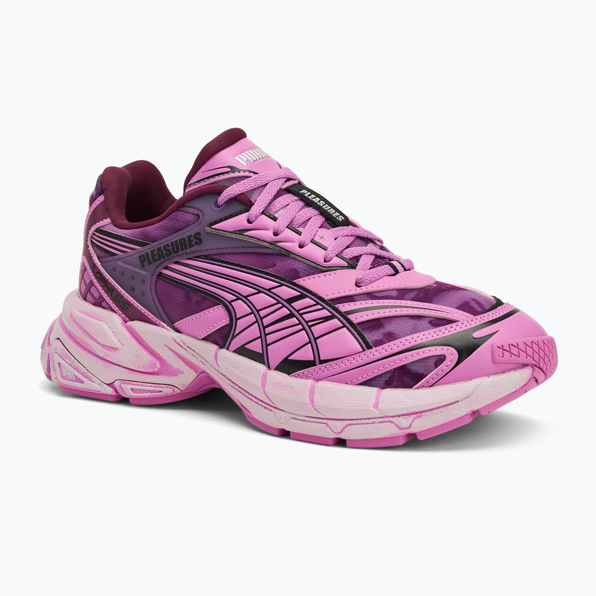 Buty PUMA X Pleasures Velophasis Overdyed grape wine/mauve pop 