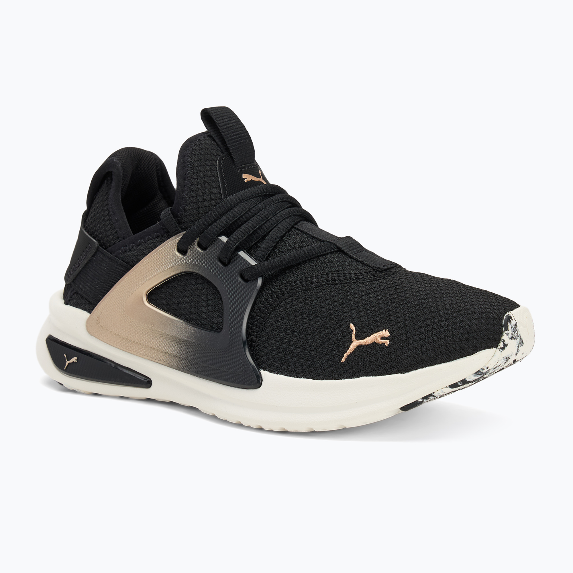 Buty do biegania damskie PUMA Softride Enzo Evo Molt Met black/gold/warm white 