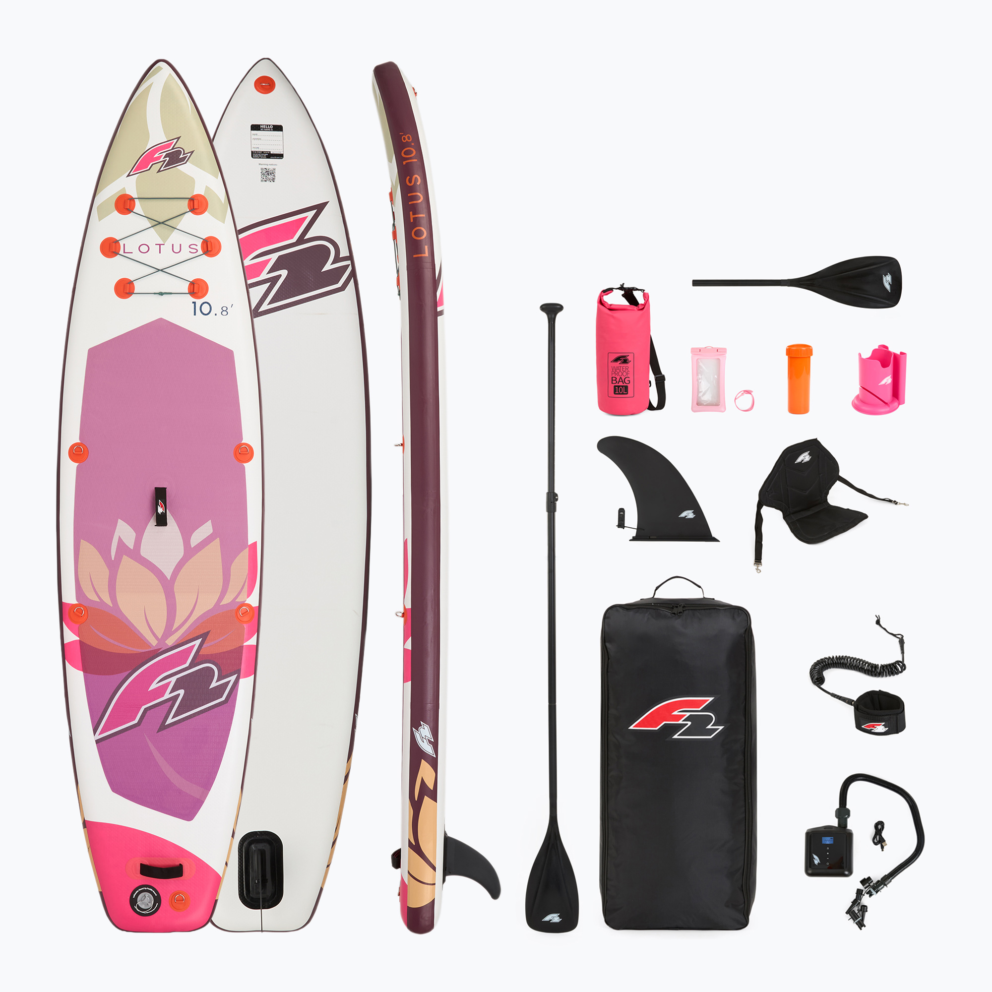 Zestaw deska SUP pompowana SUP F2 Lotus 10'8