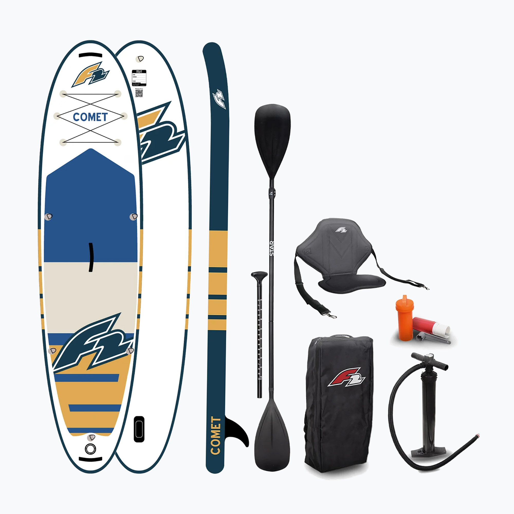 Zestaw deska SUP pompowana SUP F2 Comet 10'5
