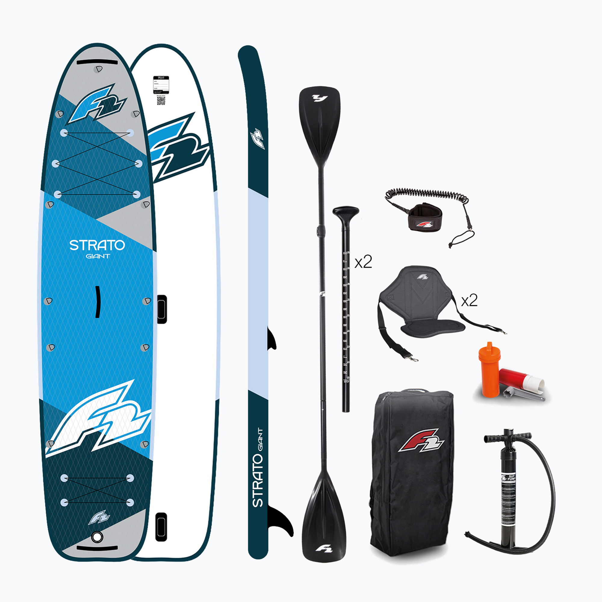 Zestaw deska SUP pompowana F2 Strato Giant 12'2