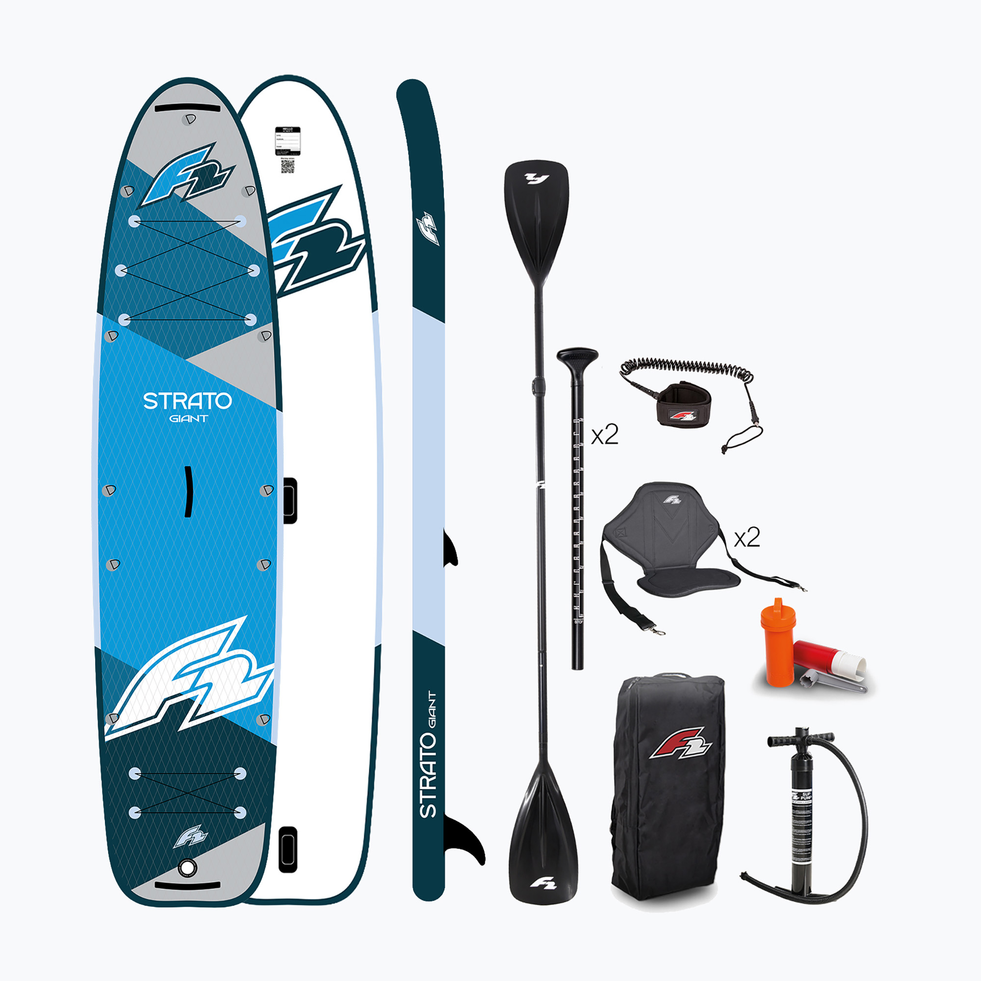 Zestaw deska SUP pompowana F2 Strato Giant 12'8