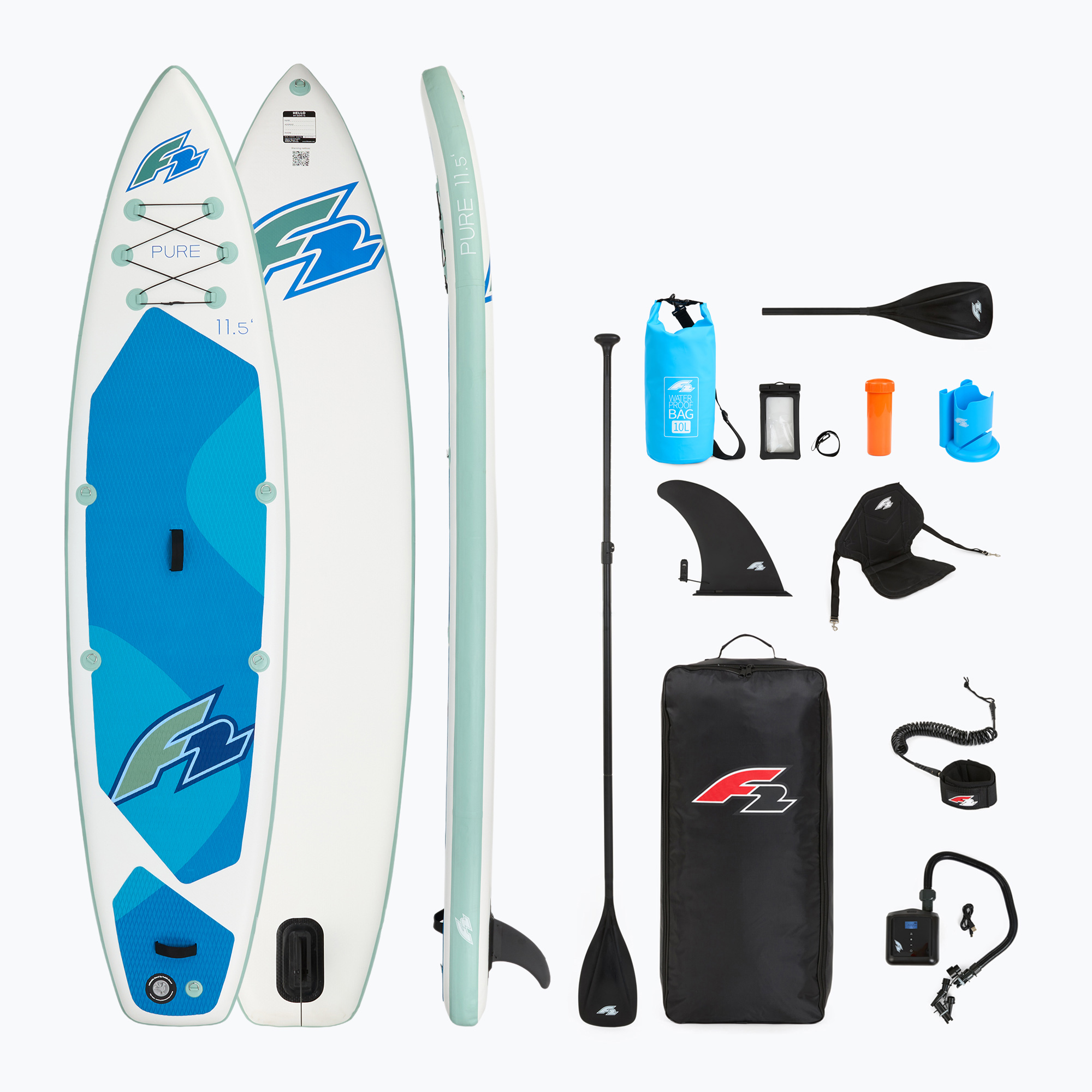 Zestaw deska SUP pompowana F2 Pure 11'5