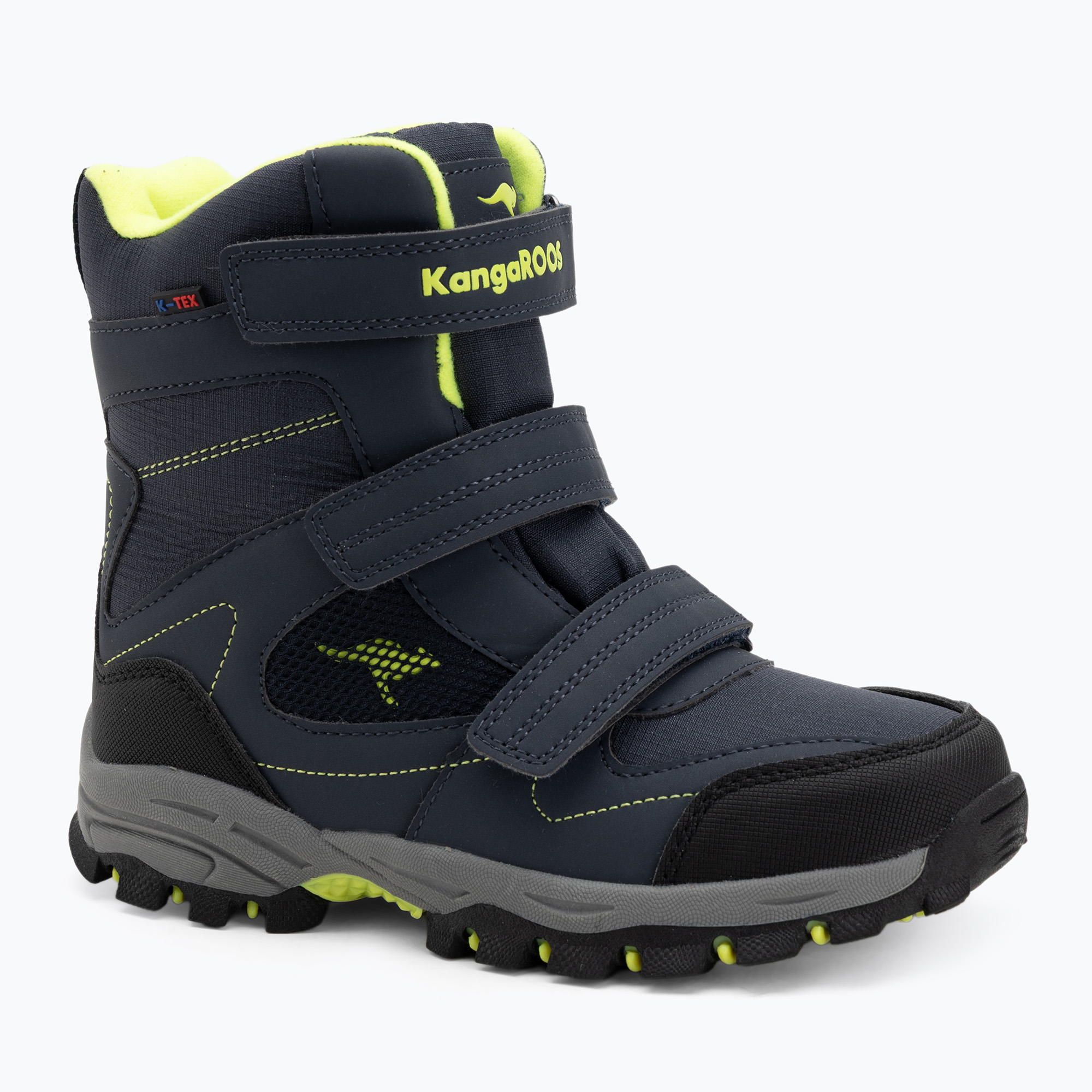 Śniegowce dziecięce KangaROOS K-Robi KTX dark navy/lime 