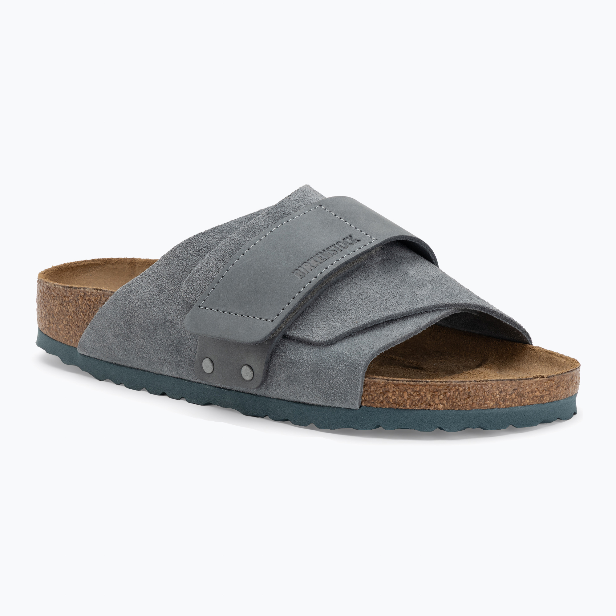 Klapki BIRKENSTOCK Kyoto LENB/LEVE Narrow basalt gray 