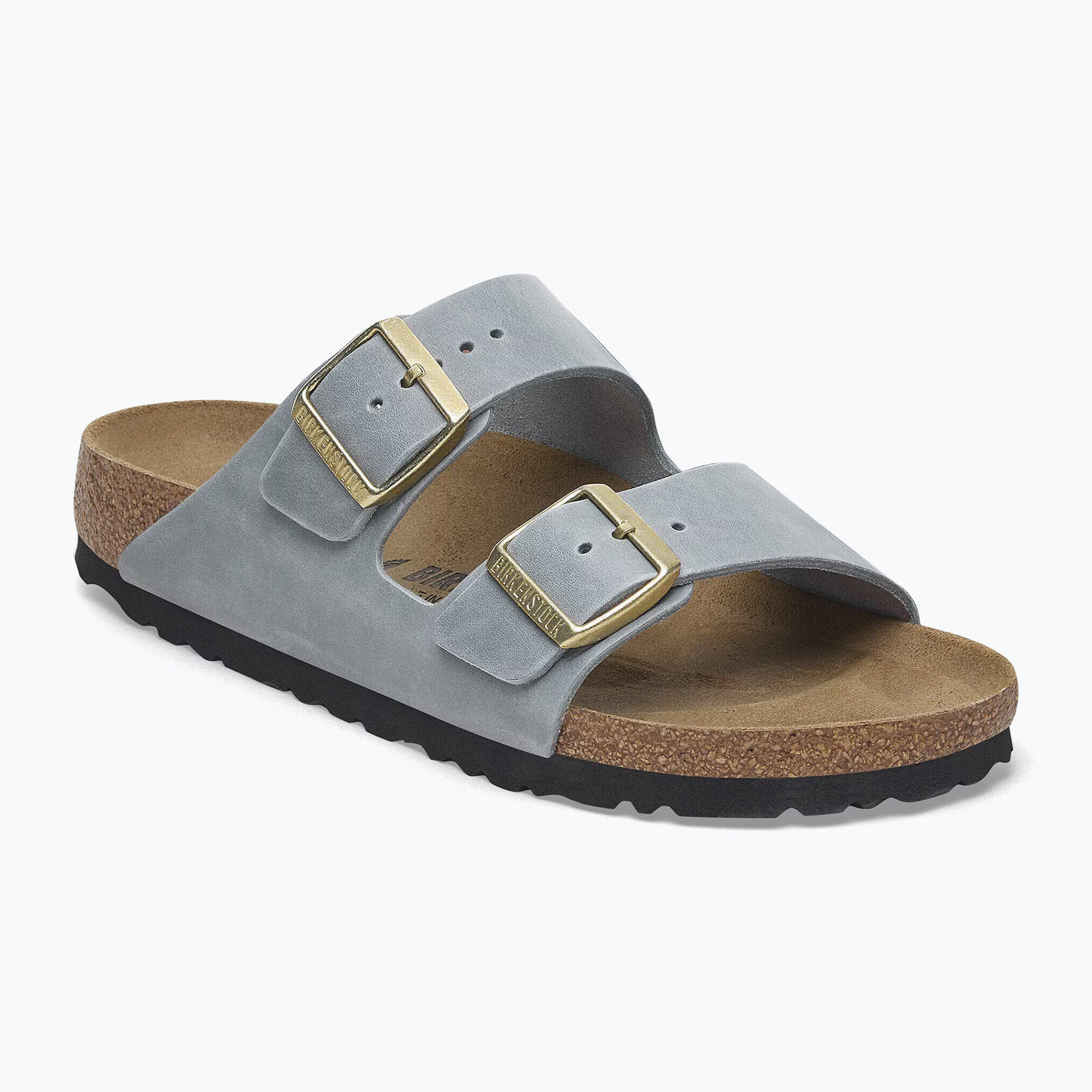 Klapki damskie BIRKENSTOCK Arizona LEOI Narrow basalt gray 