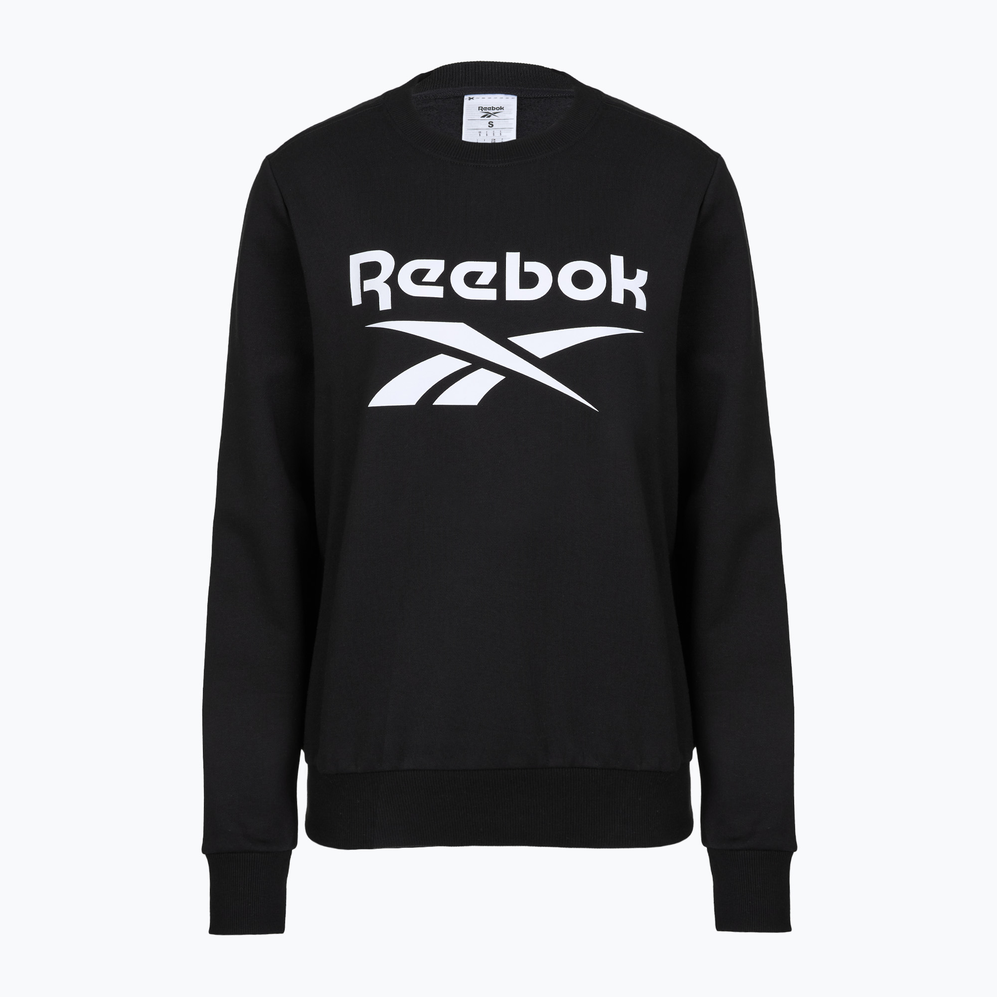 Дамски суитшърт Reebok Identity Big Logo Fleece Crew black