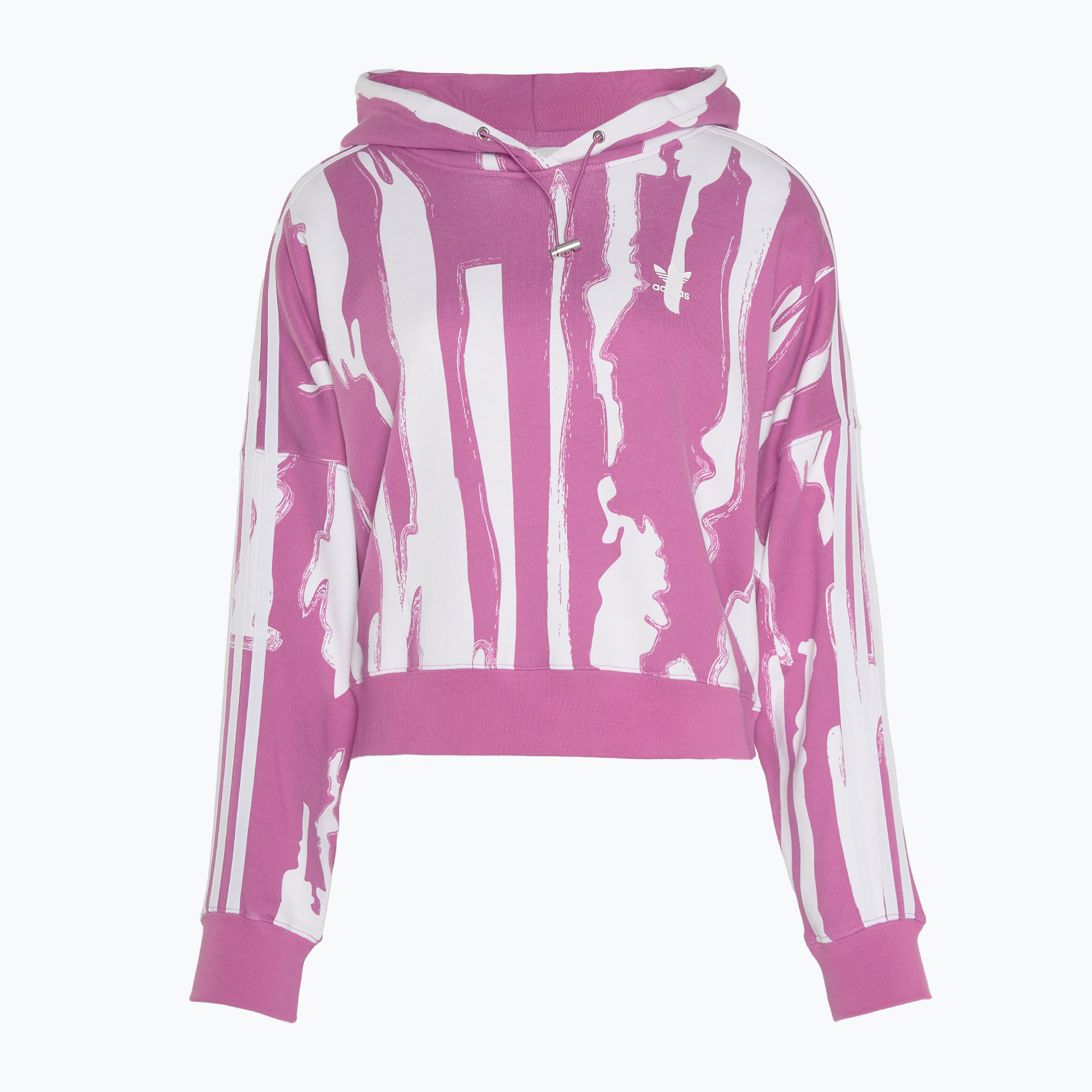 Bluza damska adidas Thebe Magugu semi pulse lilac/white 