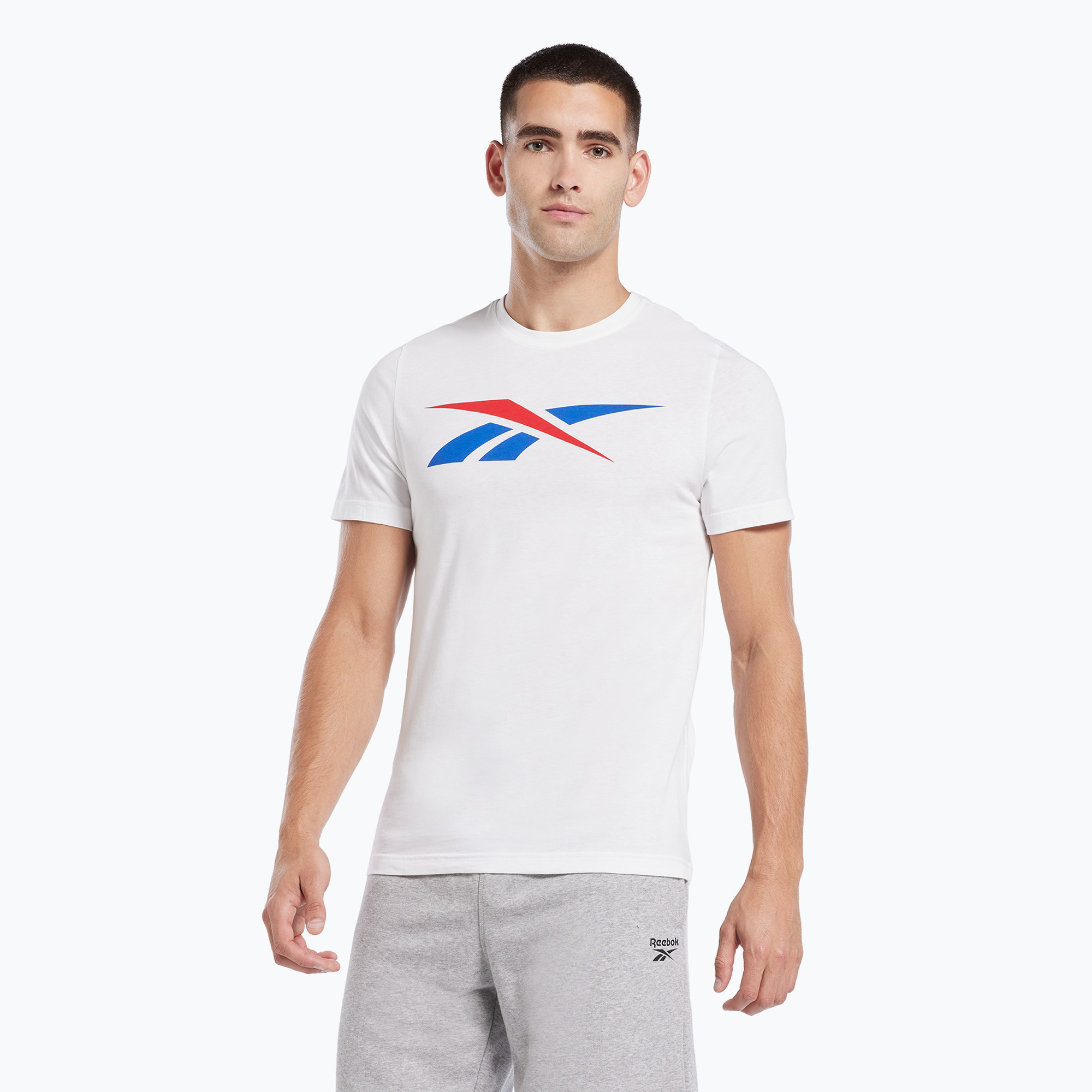 Мъжка тениска Reebok Gs Vector Tee white/vecred/vecblu