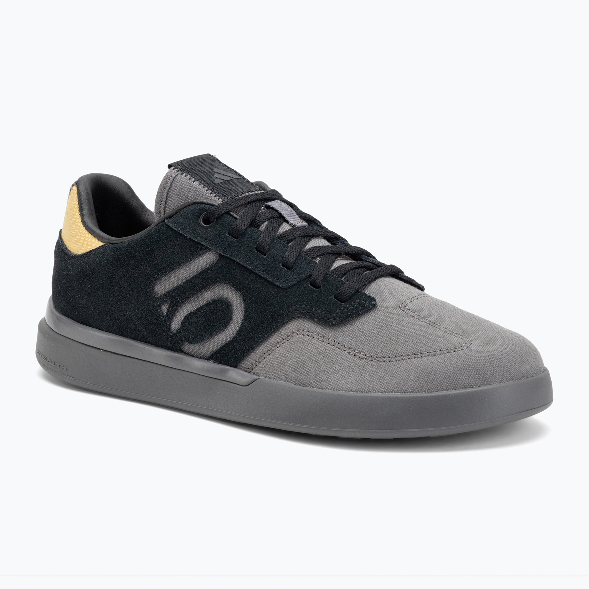 Men's adidas FIVE TEN Sleuth core black/charcoal/oat platform cycling shoes
