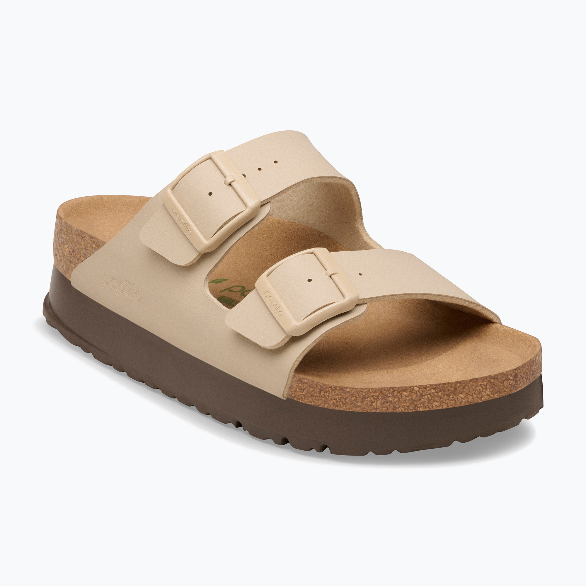Klapki BIRKENSTOCK Arizona Flex Platform Birko-Flor sandcastle 