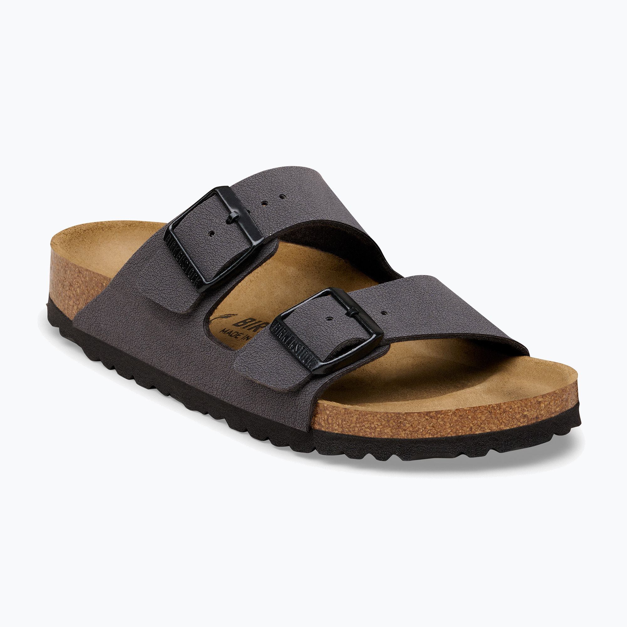 Klapki BIRKENSTOCK Arizona BF Narrow velvet gray/black 