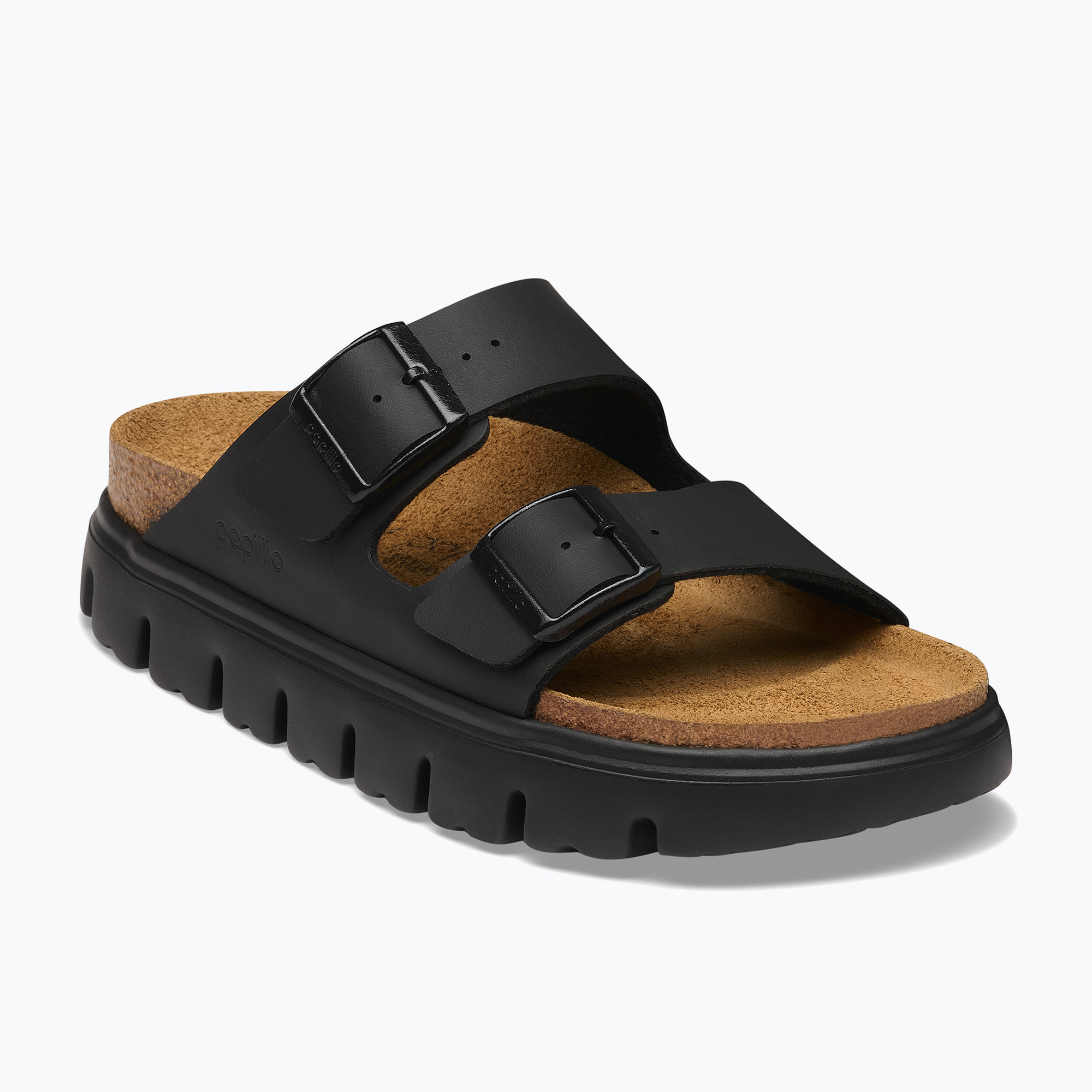 Klapki BIRKENSTOCK Arizona Chunky Birko-Flor black 