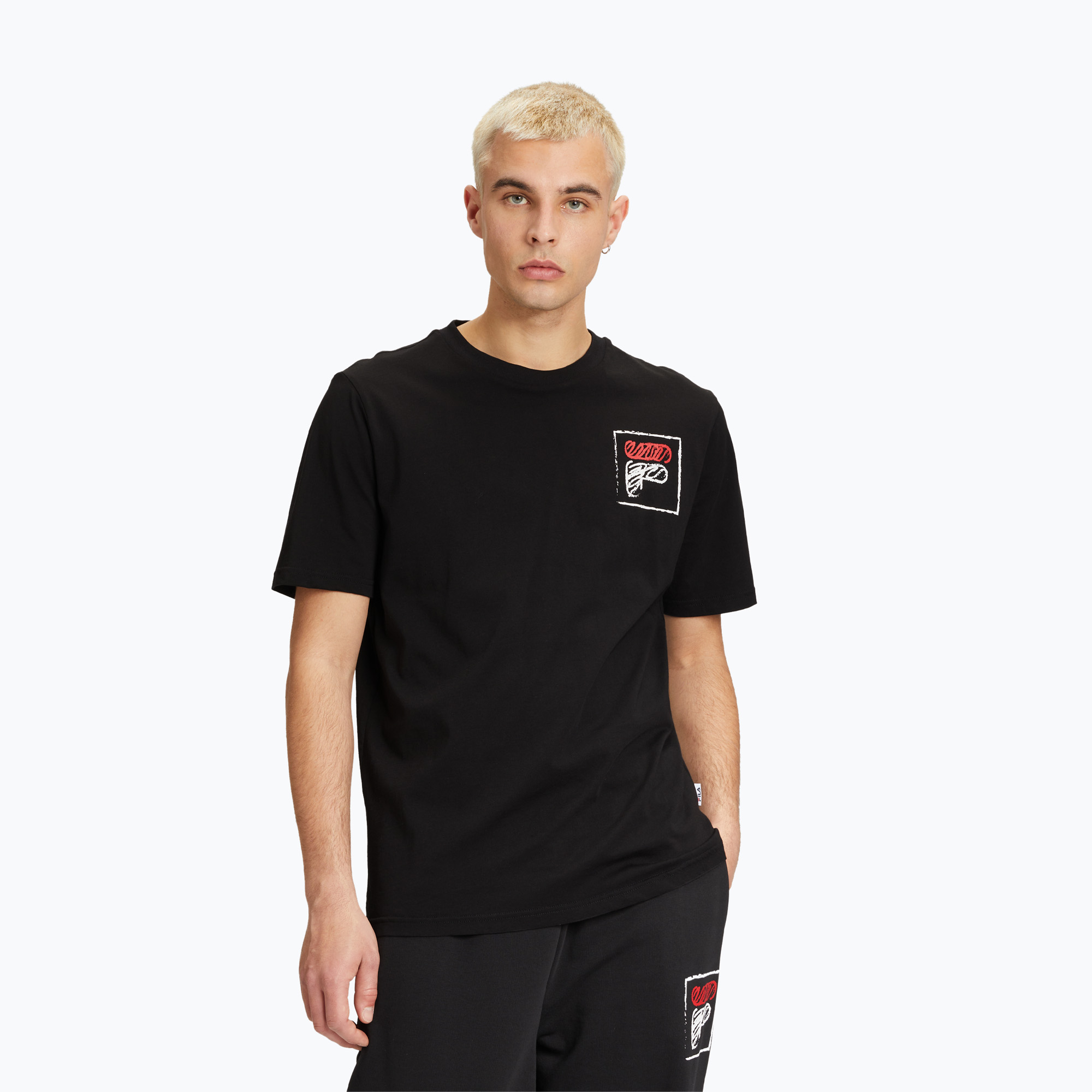 Мъжка тениска FILA Luton Graphic black