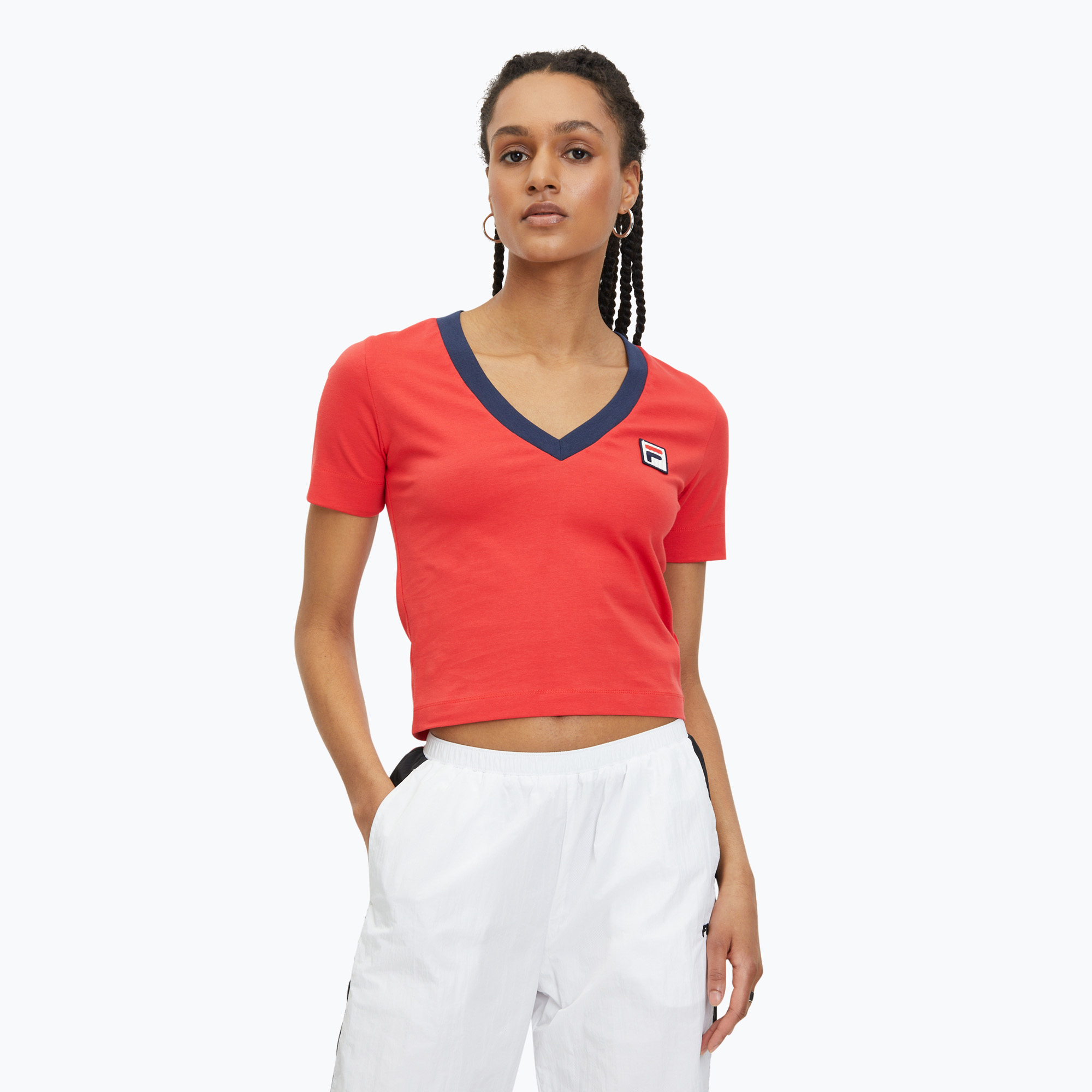Дамска тениска FILA Ludhiana true red
