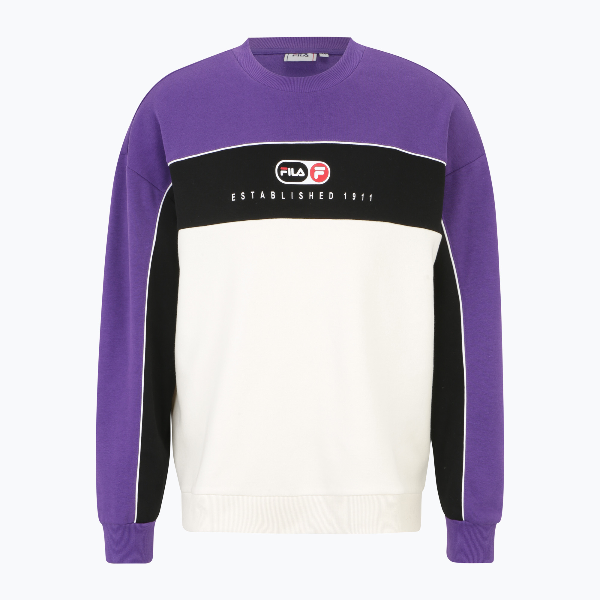 Bluza męska FILA La Paz Crew Sweat heliotrope/antique white/black 